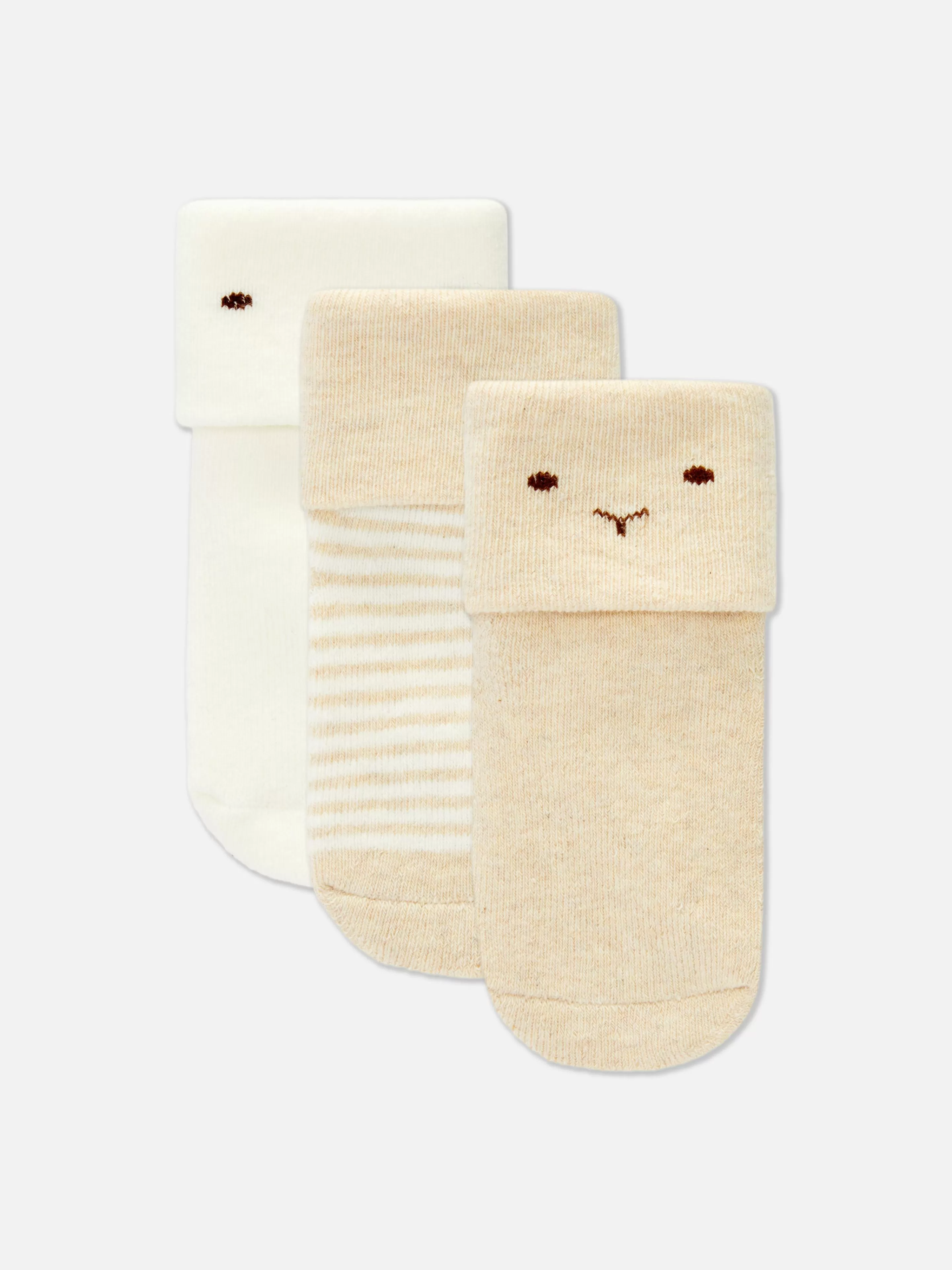 Lot De 3 Paires De Chaussettes Bébé En Tissu-éponge-Primark Cheap