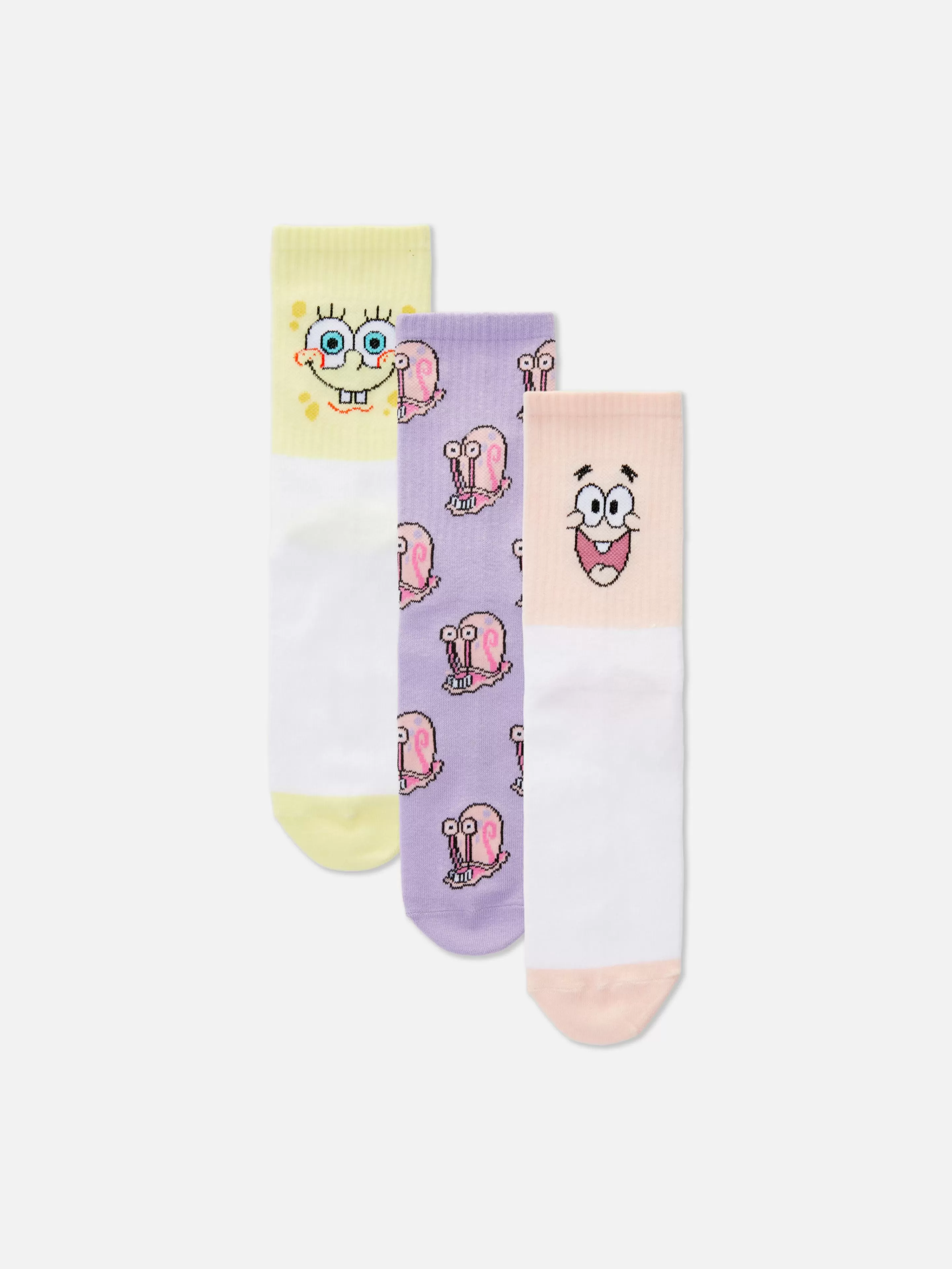 Lot De 3 Paires De Chaussettes Bob L'éponge Femme-Primark Shop