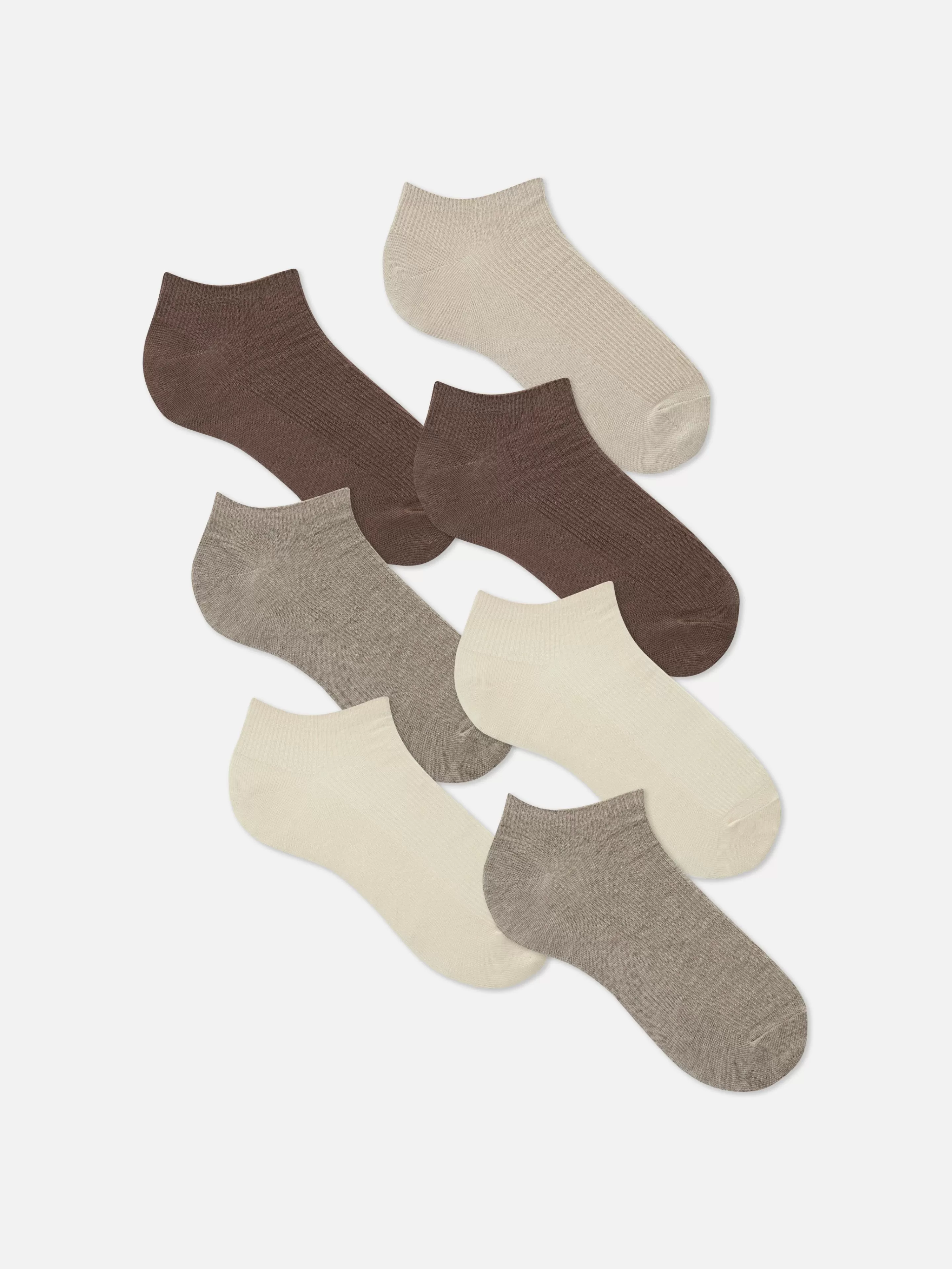 Lot De 7 Paires De Chaussettes Côtelées-Primark New