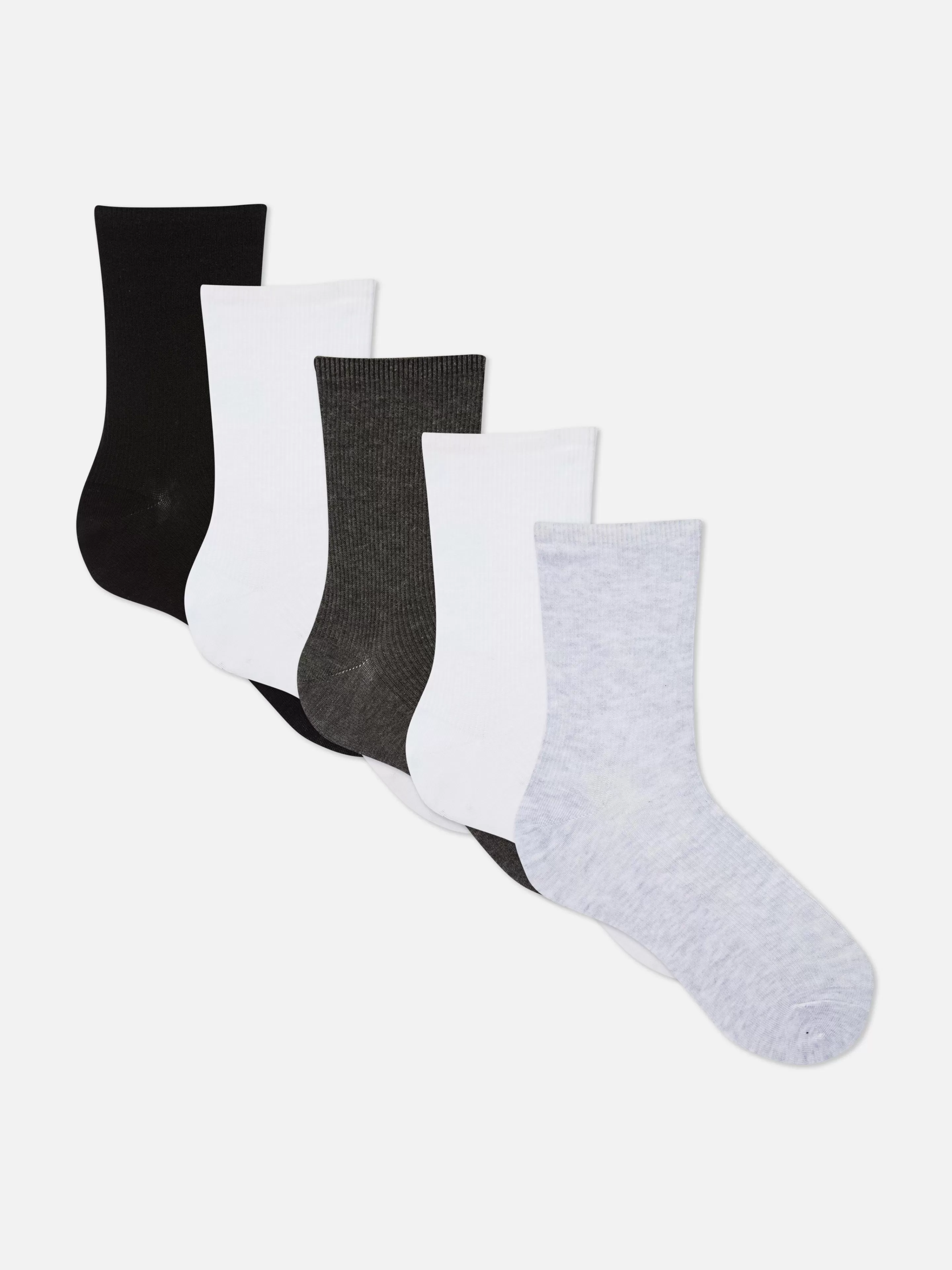 Lot De 5 Paires De Chaussettes Côtelées-Primark Flash Sale