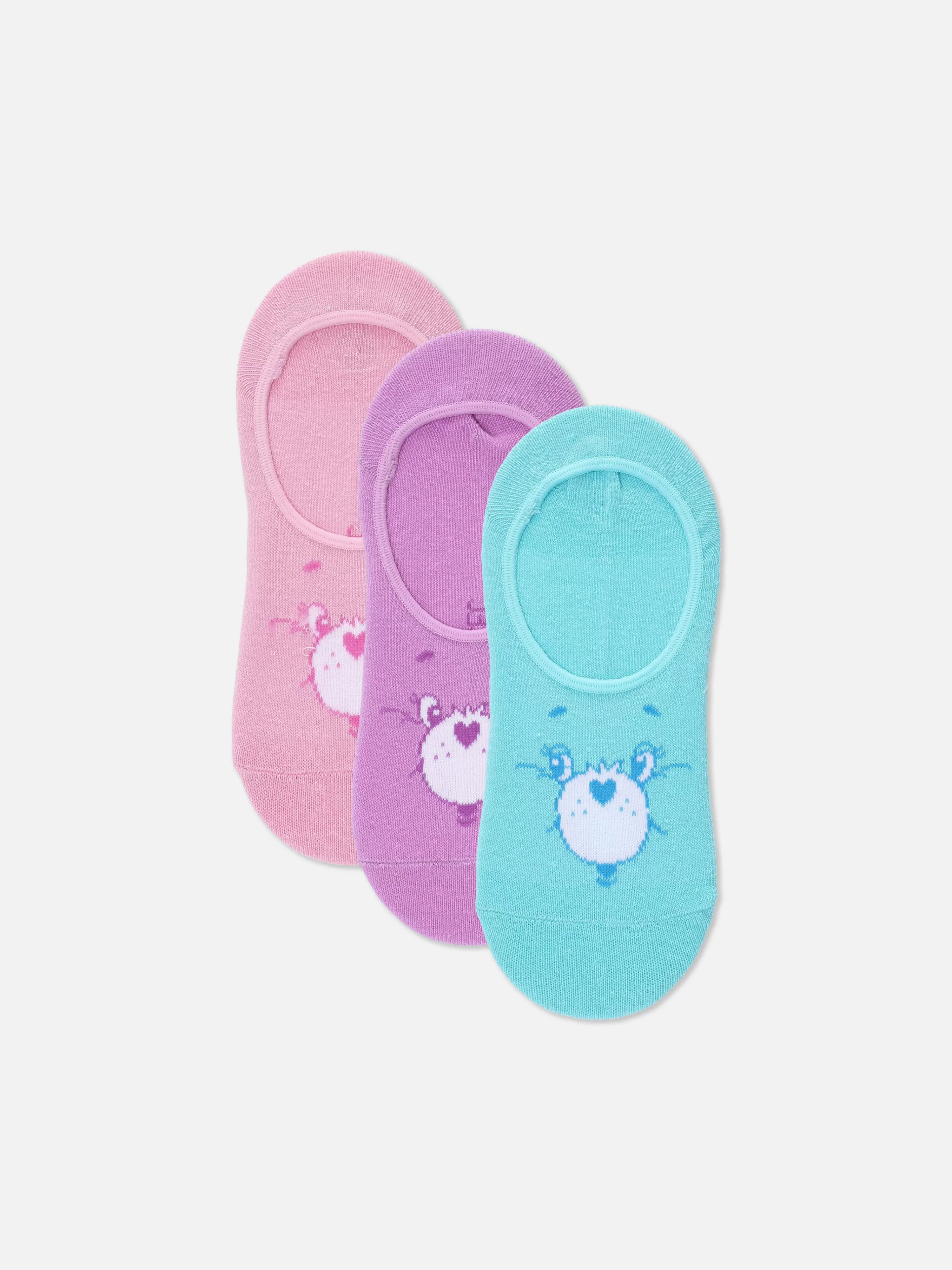 Lot De 3 Paires De Chaussettes Invisibles Bisounours-Primark New