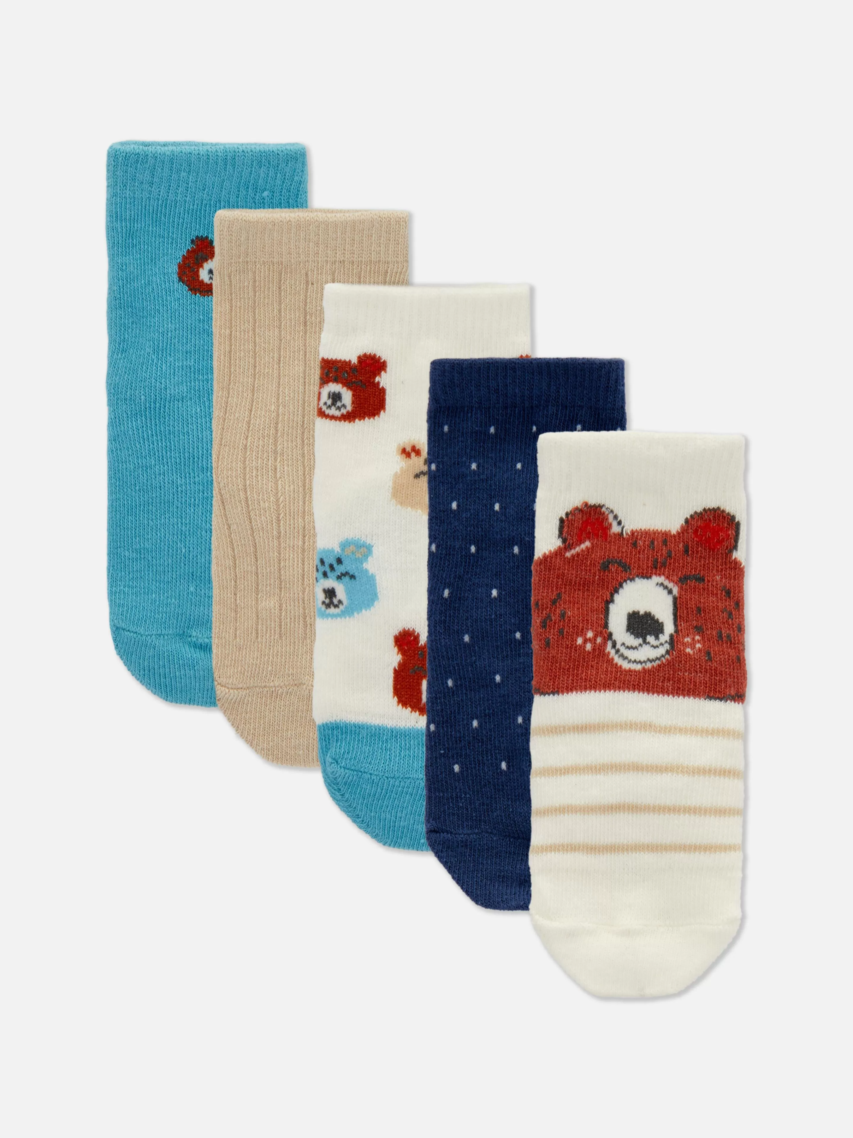 Lot De 5 Paires De Chaussettes Ours-Primark Cheap