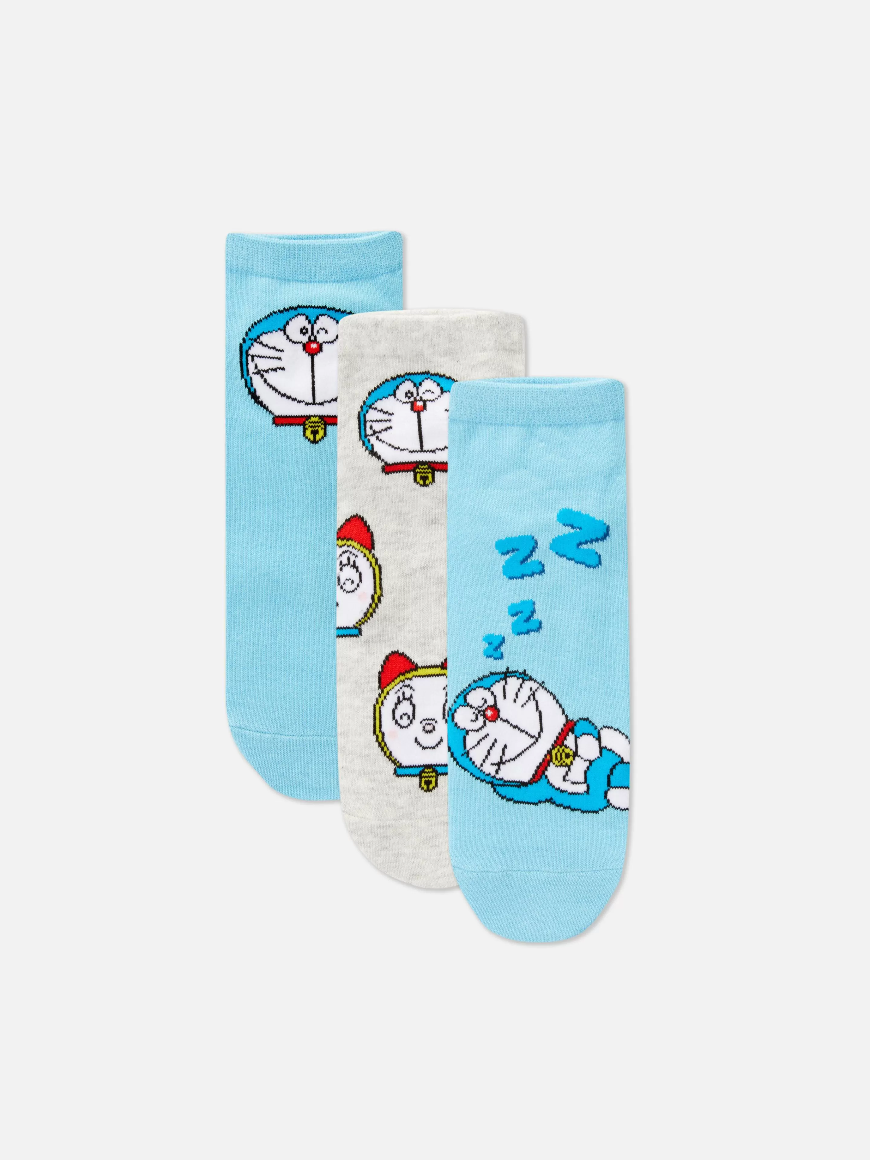 Lot De 3 Paires De Chaussettes Pour Baskets Doraemon-Primark Flash Sale