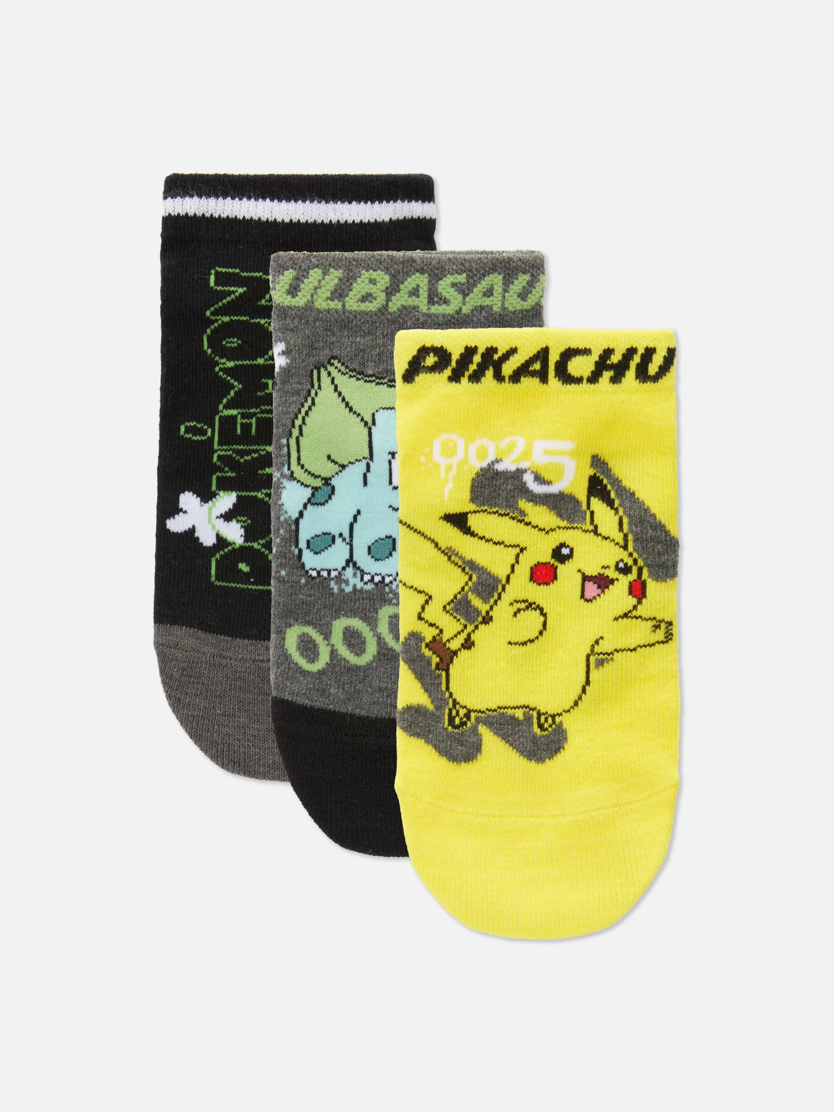 Lot De 3 Paires De Chaussettes Pour Baskets Pokémon-Primark Flash Sale
