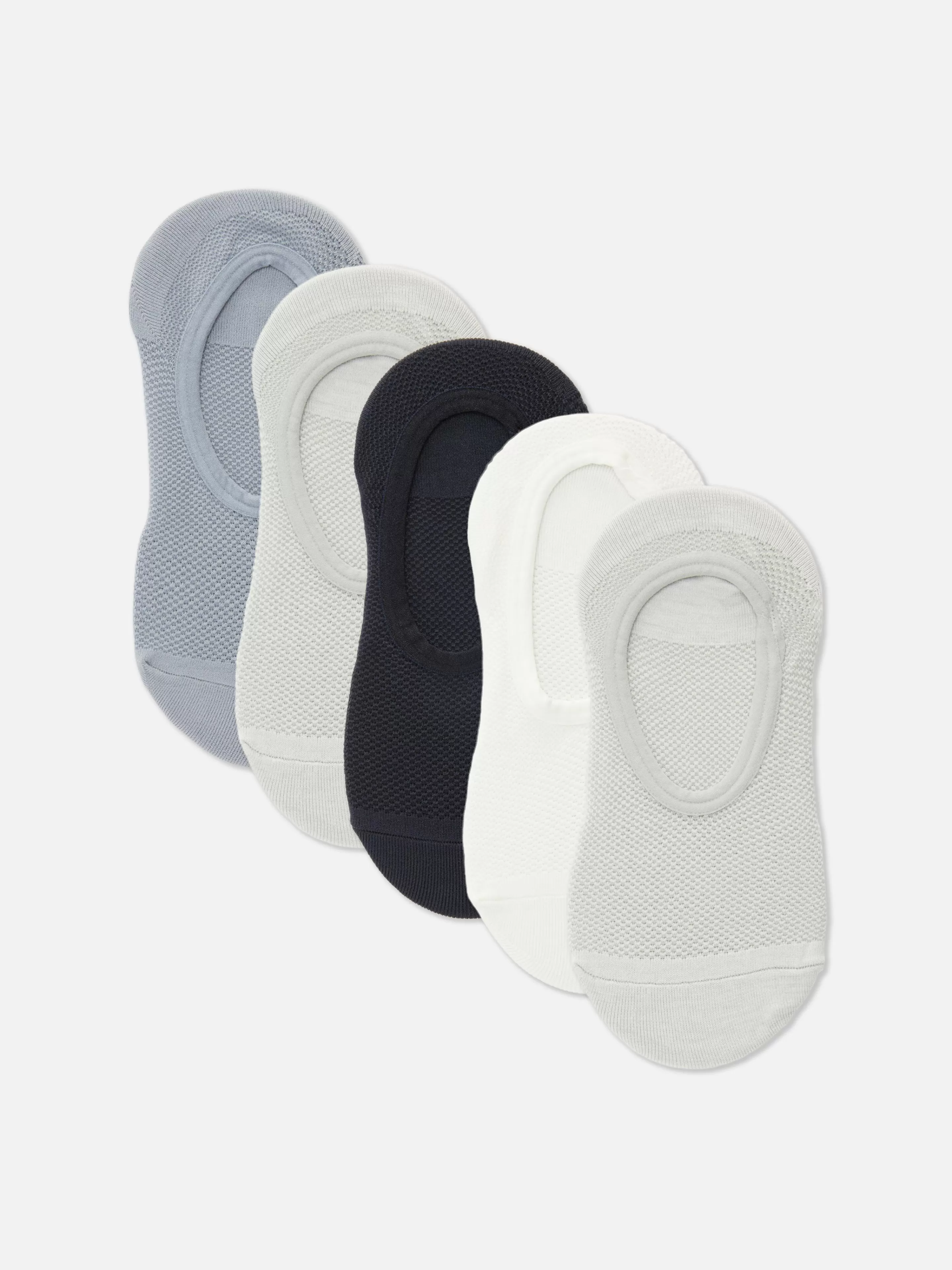 Lot De 5 Paires De Chaussettes Ton Sur Ton Texturées-Primark Online