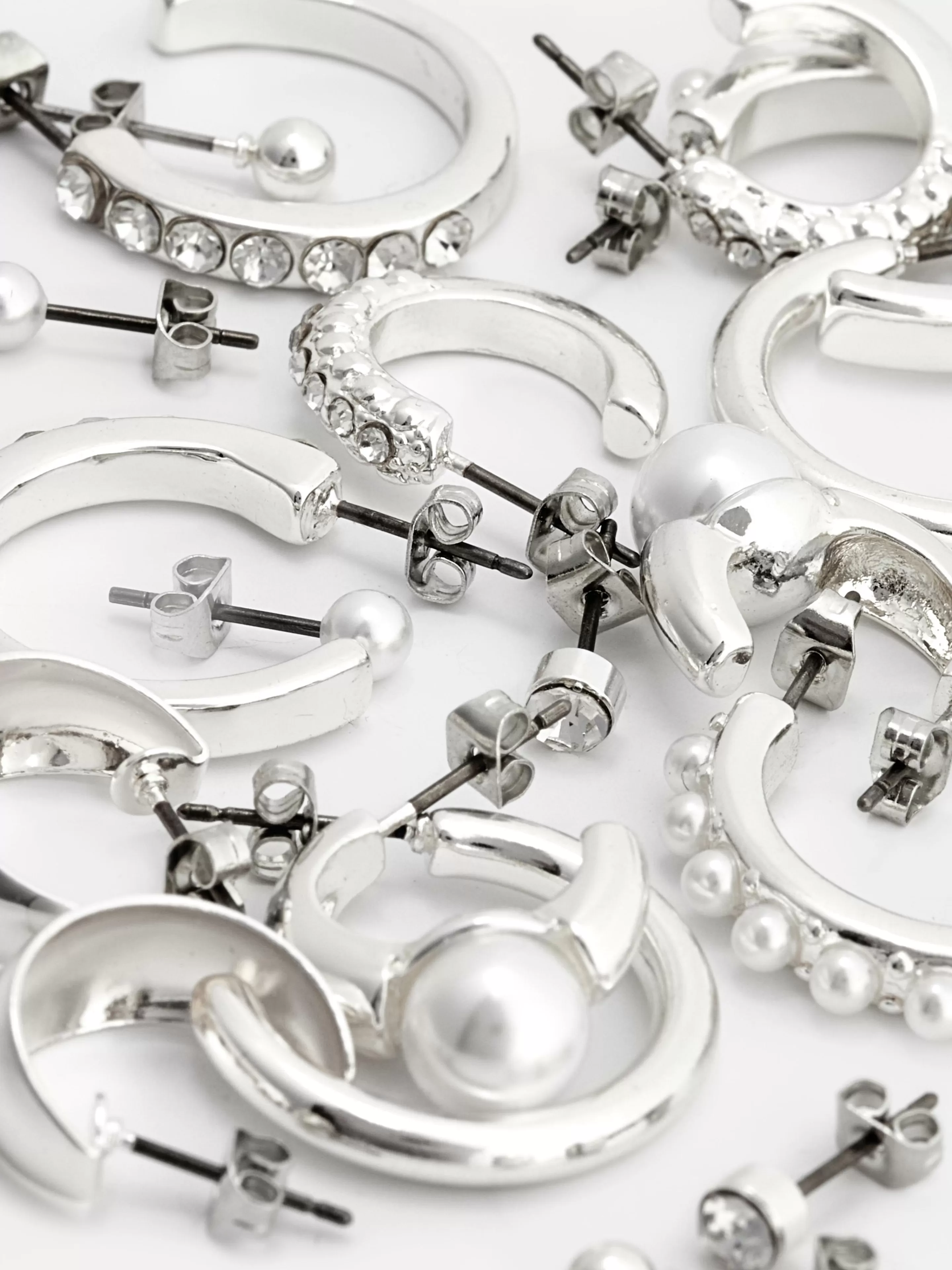 Lot De 9 Paires De Clous D'oreilles Et Créoles-Primark Clearance