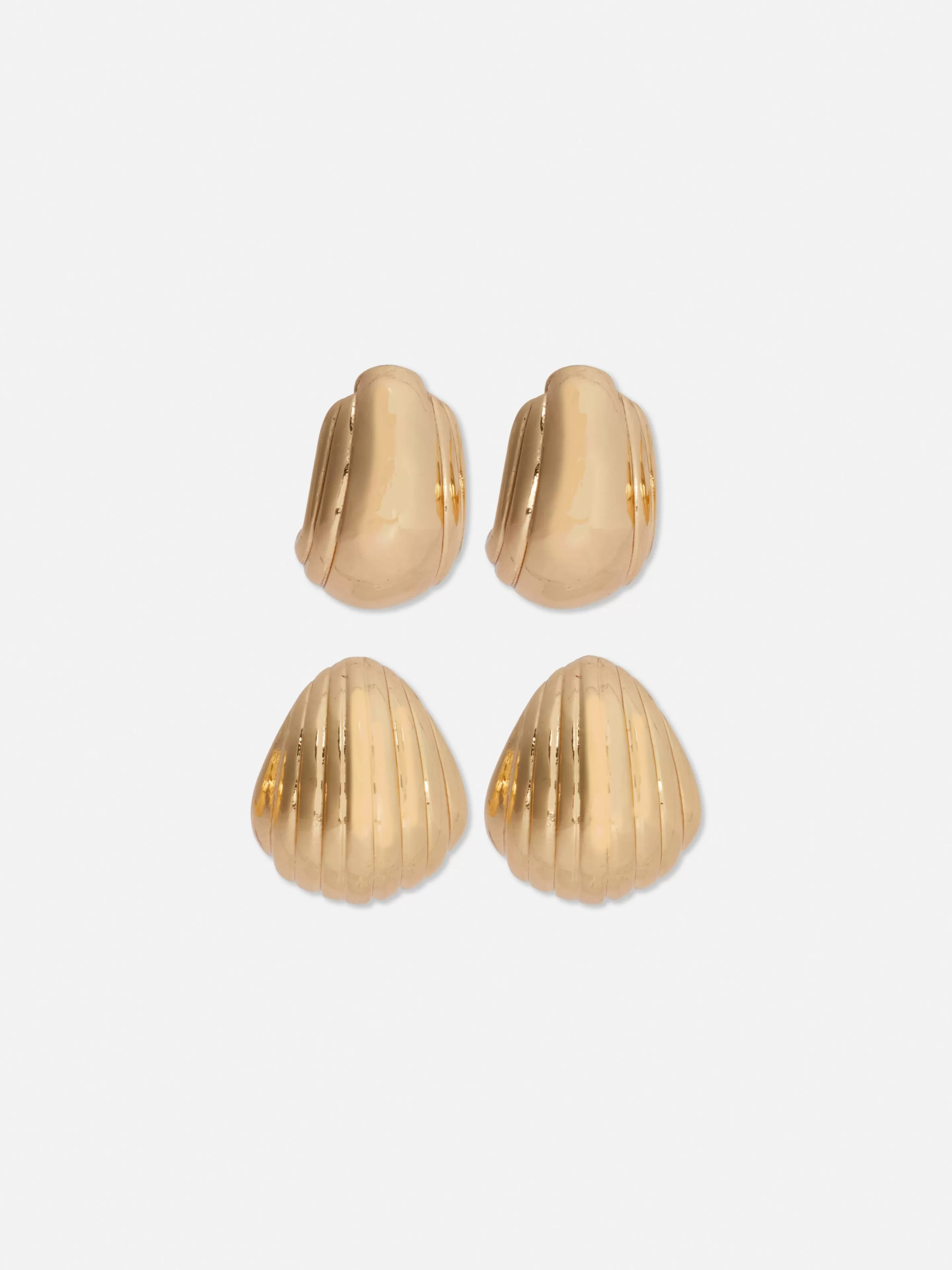 Lot De 2 Paires De Créoles à Coquillages Rita Ora-Primark Store