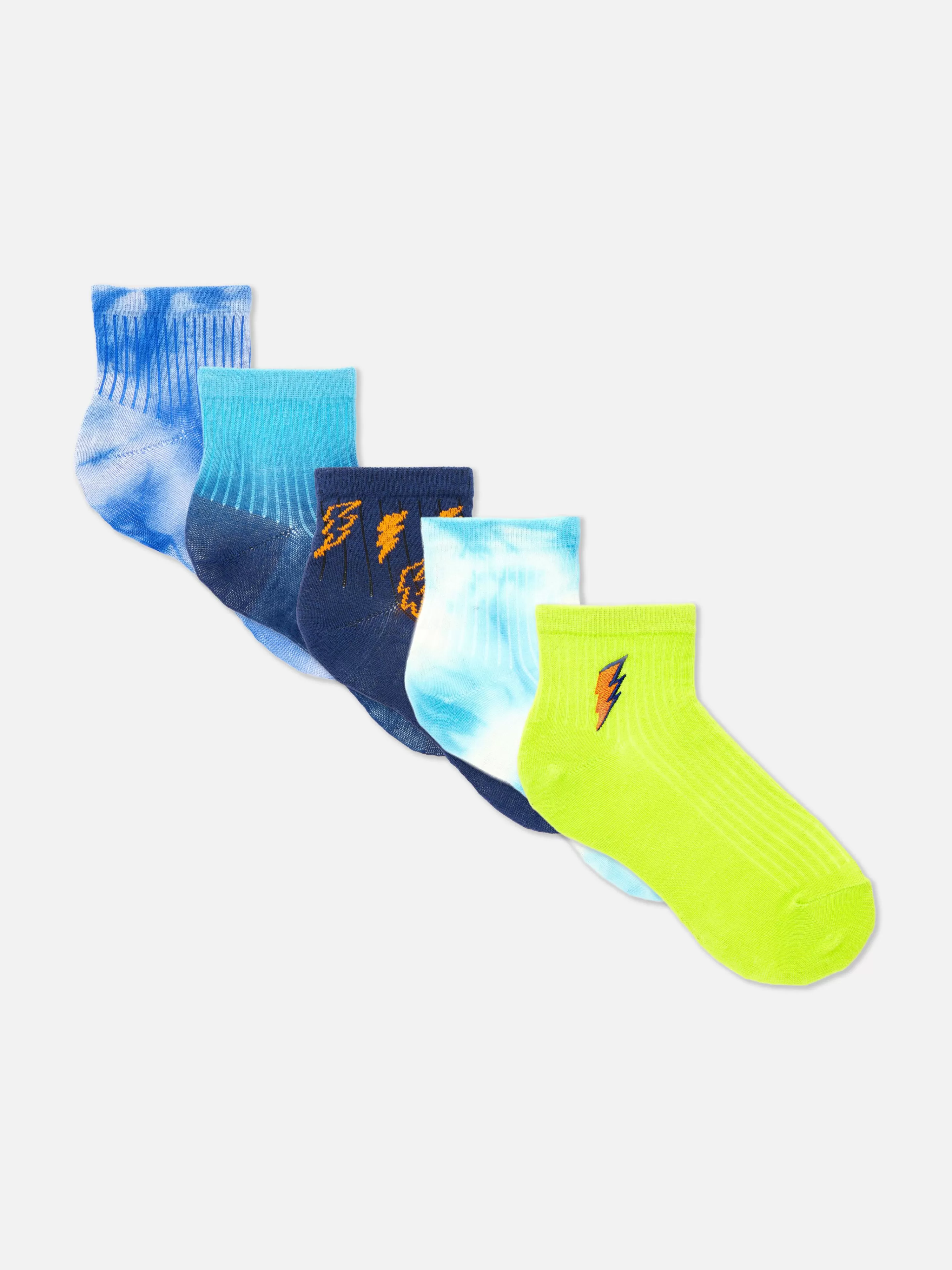 Lot De 5 Paires De Socquettes à Motifs Variés-Primark Discount