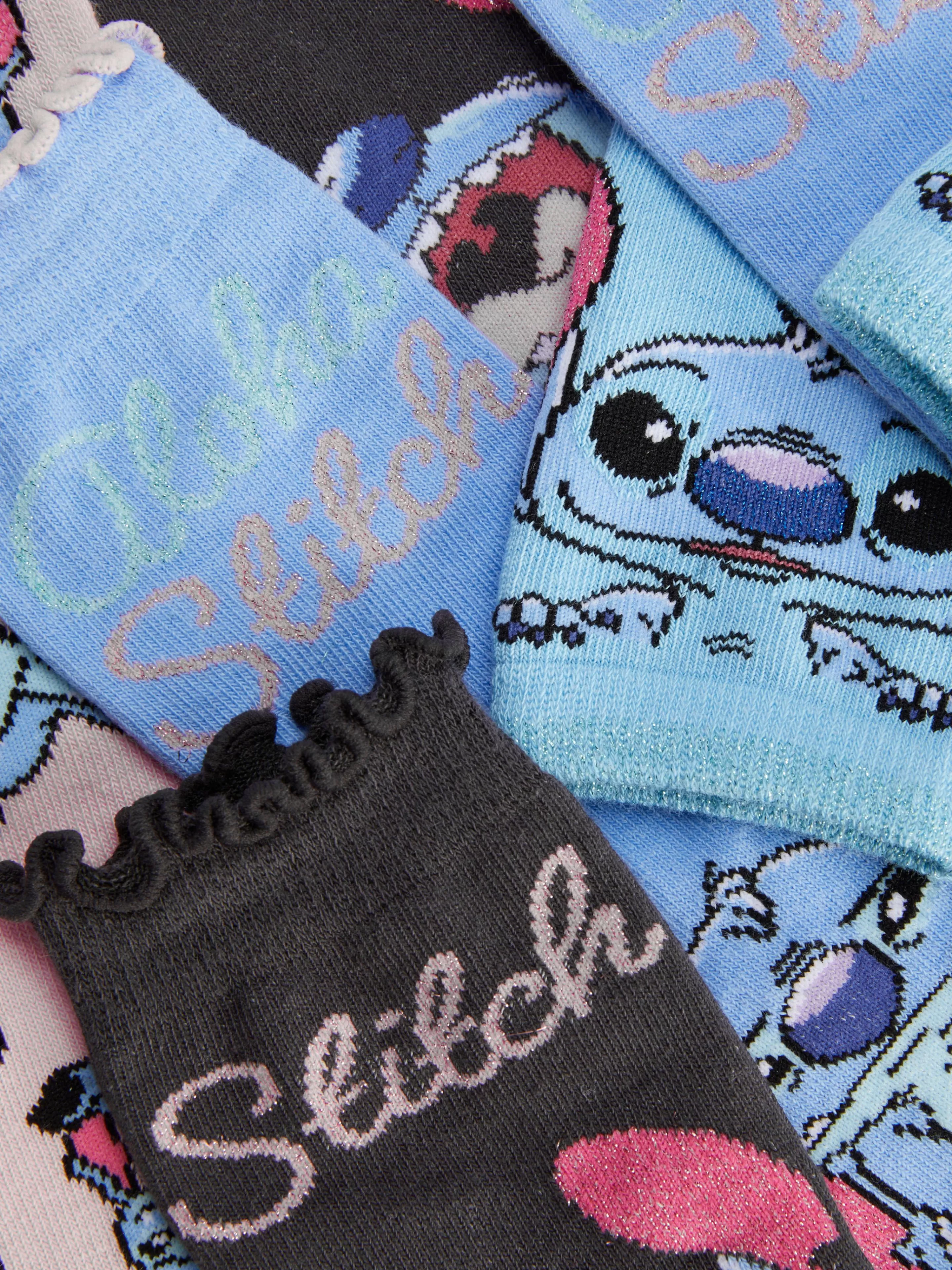 Lot De 4 Paires De Socquettes Disney Stitch-Primark Clearance