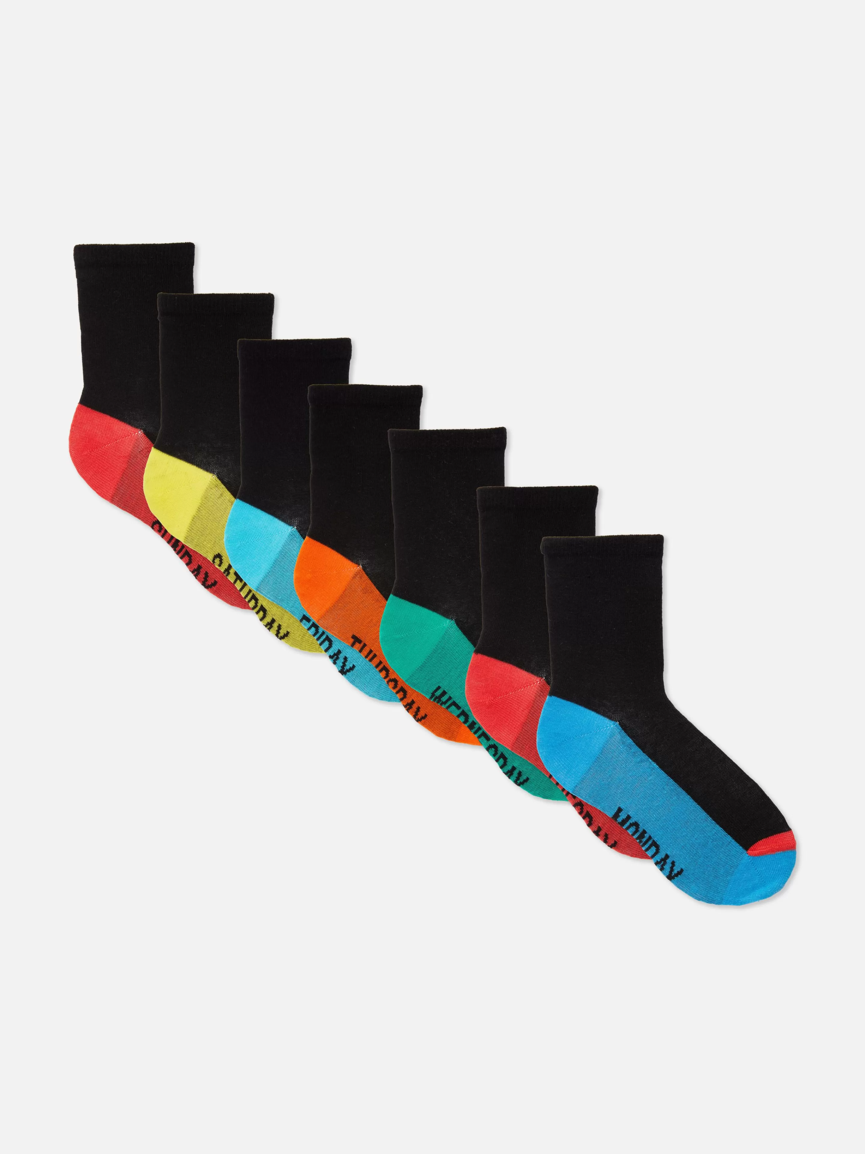 Lot De 7 Paires De Socquettes Jours De La Semaine-Primark Hot