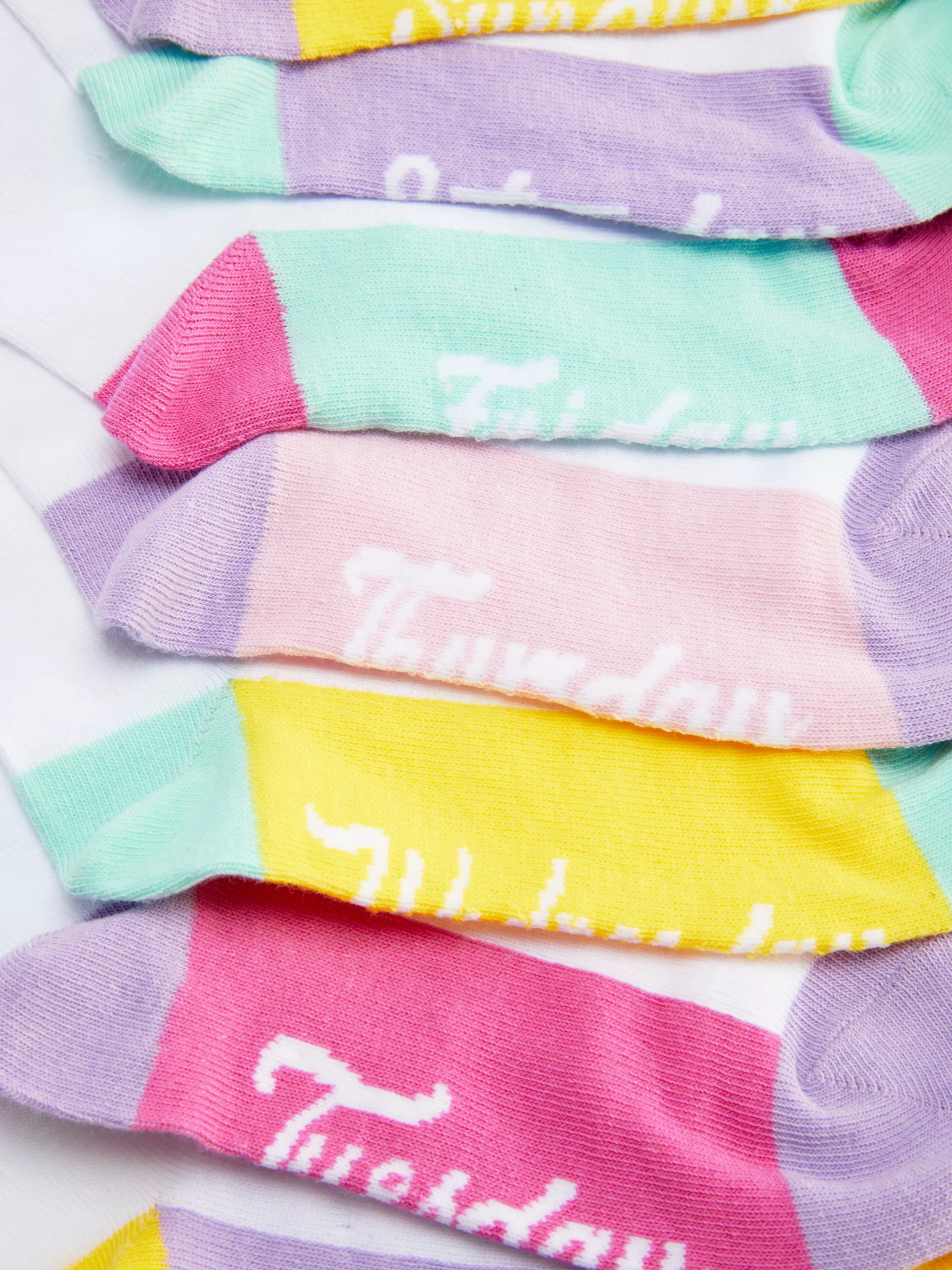 Lot De 7 Paires De Socquettes Jours De La Semaine-Primark Best