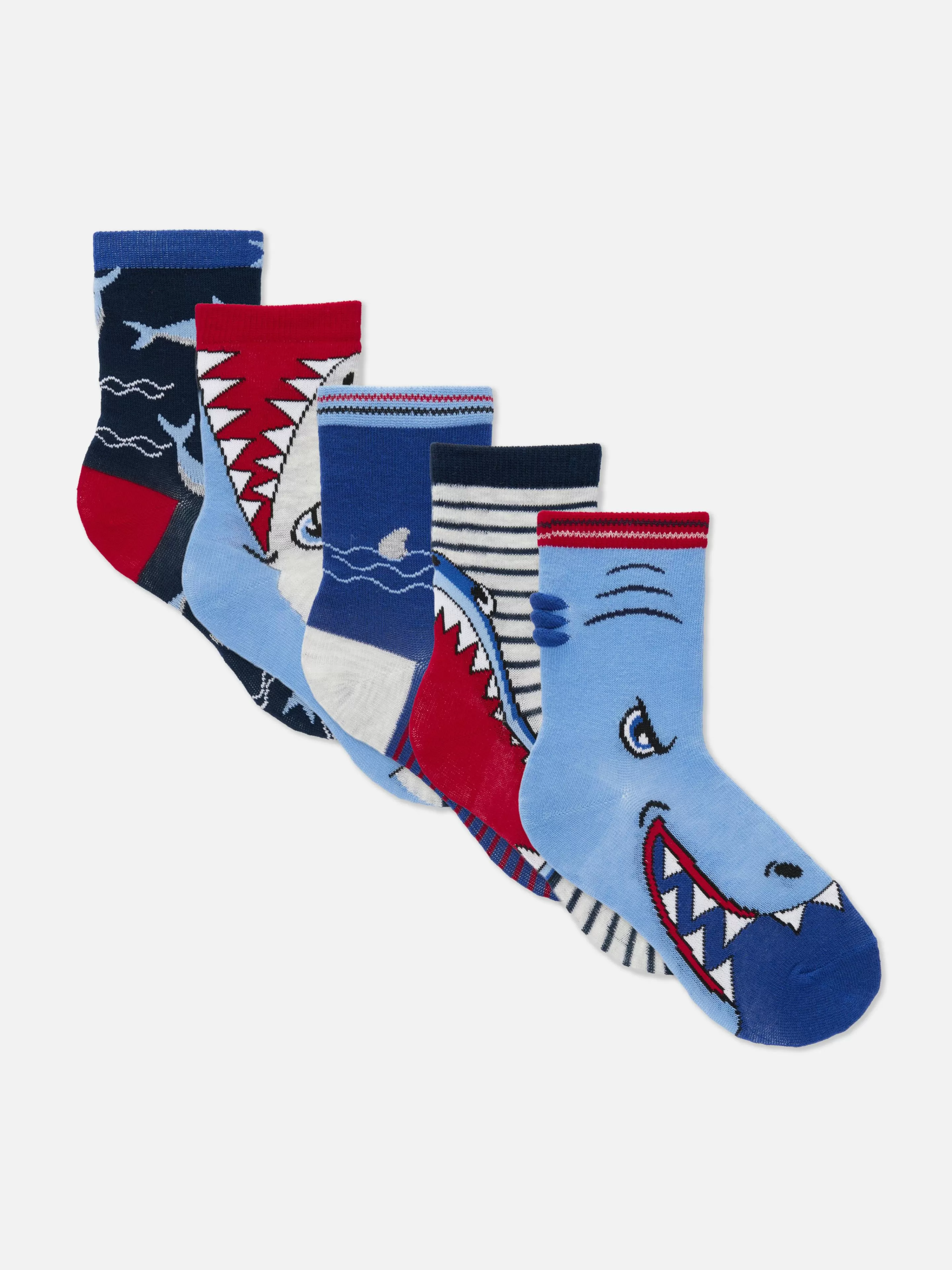 Lot De 5 Paires De Socquettes Requin-Primark Outlet