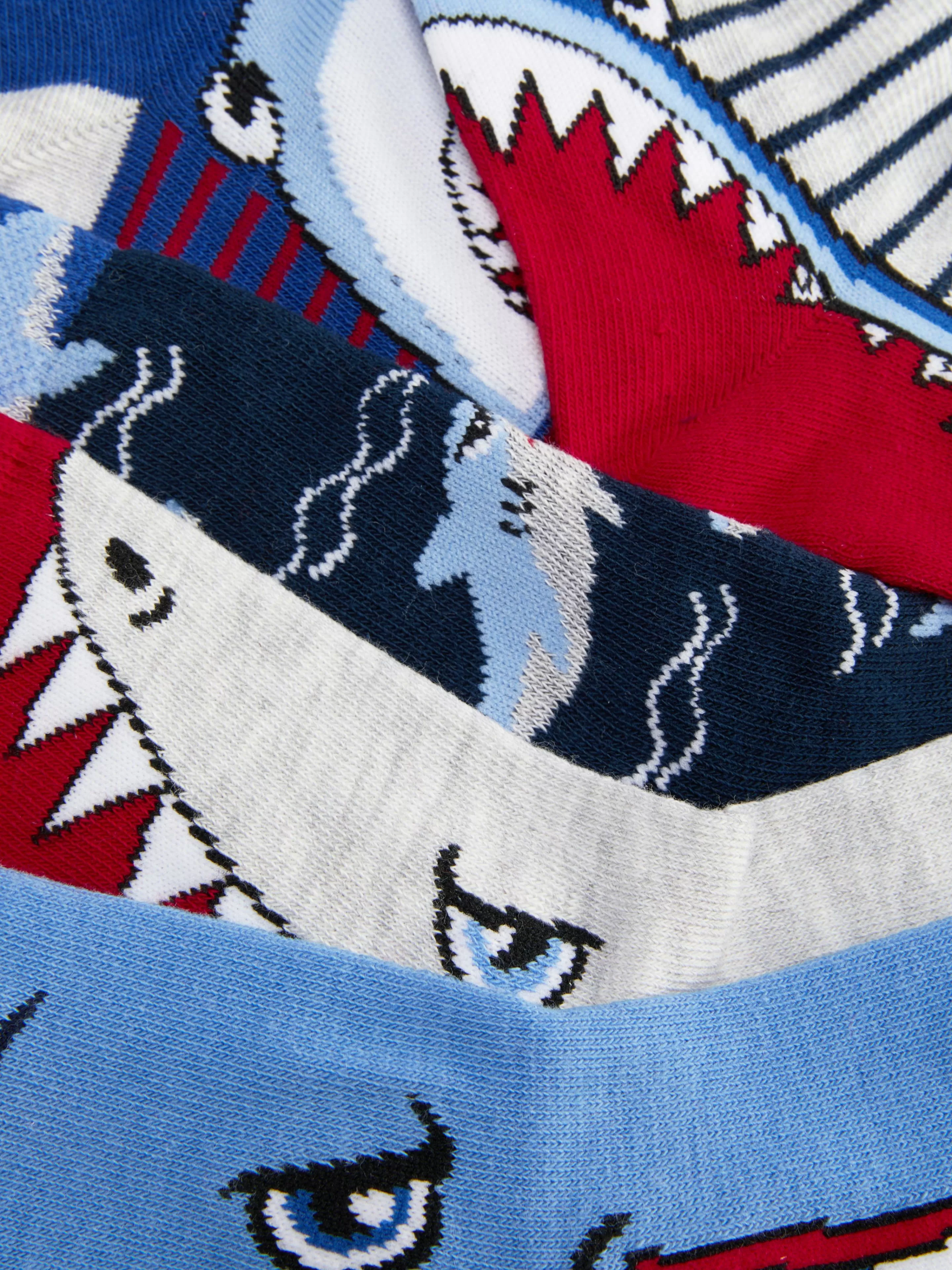 Lot De 5 Paires De Socquettes Requin-Primark Outlet
