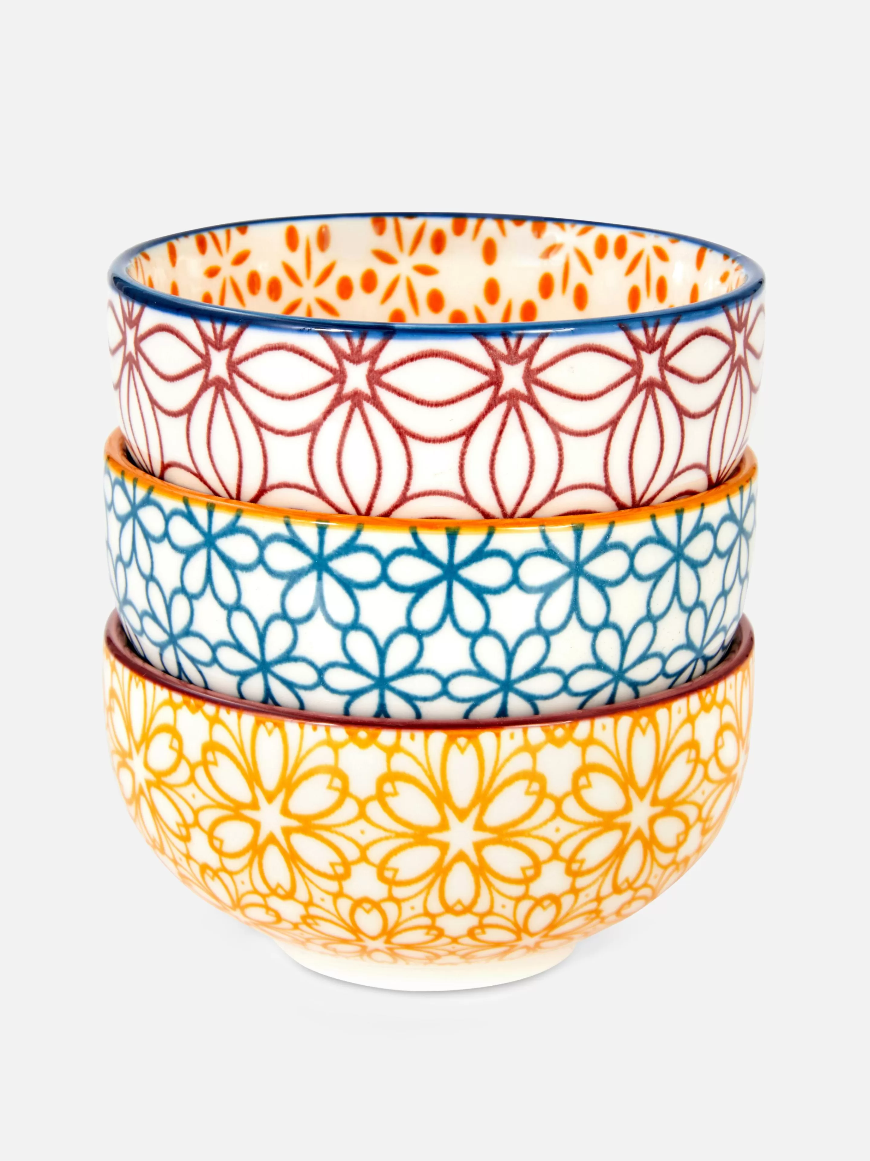 Lot De 3 Petits Bols à Motif Mosaïque-Primark Shop