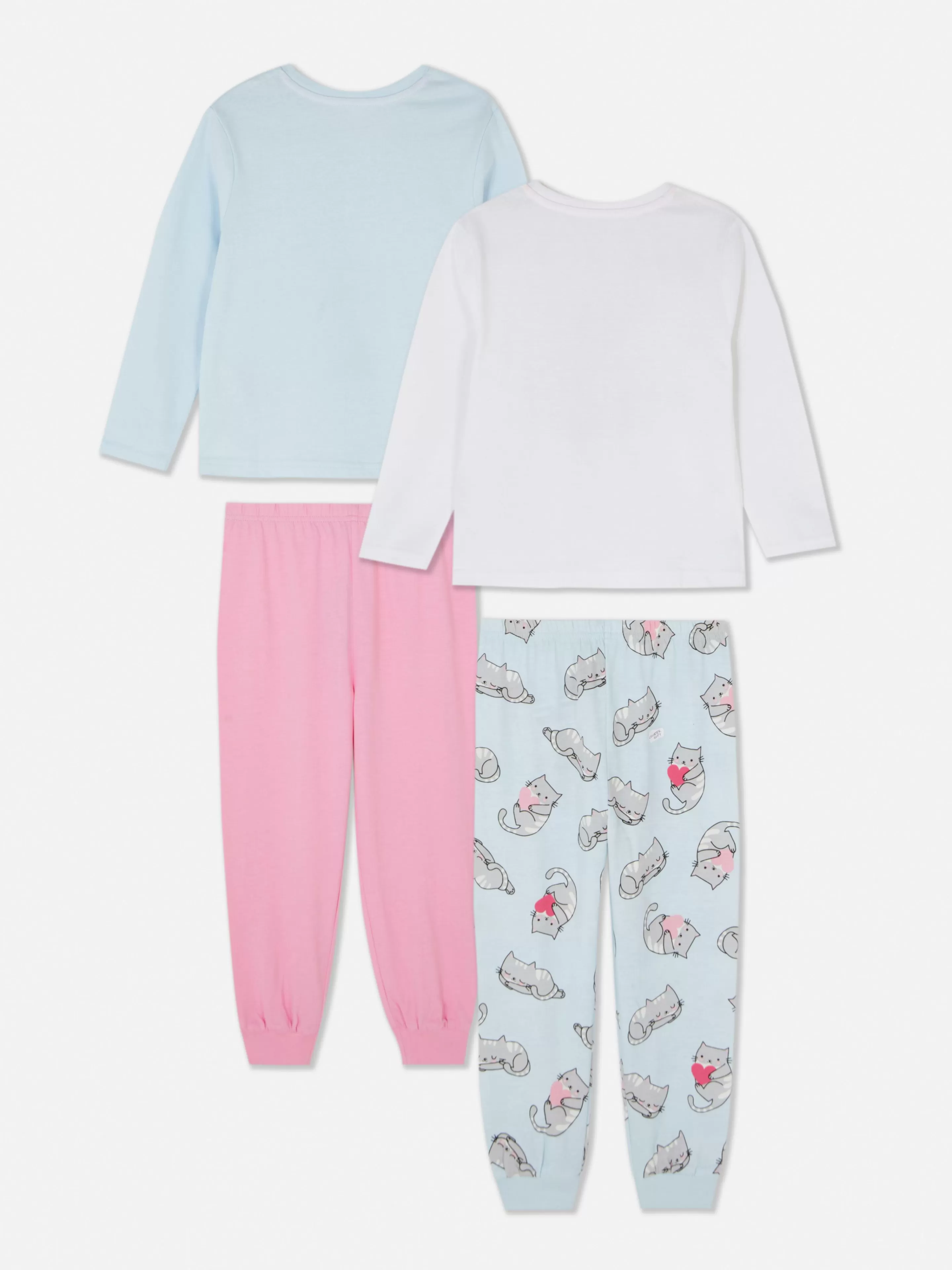 Lot De 2 Pyjamas Longs à Motif Chat-Primark Fashion