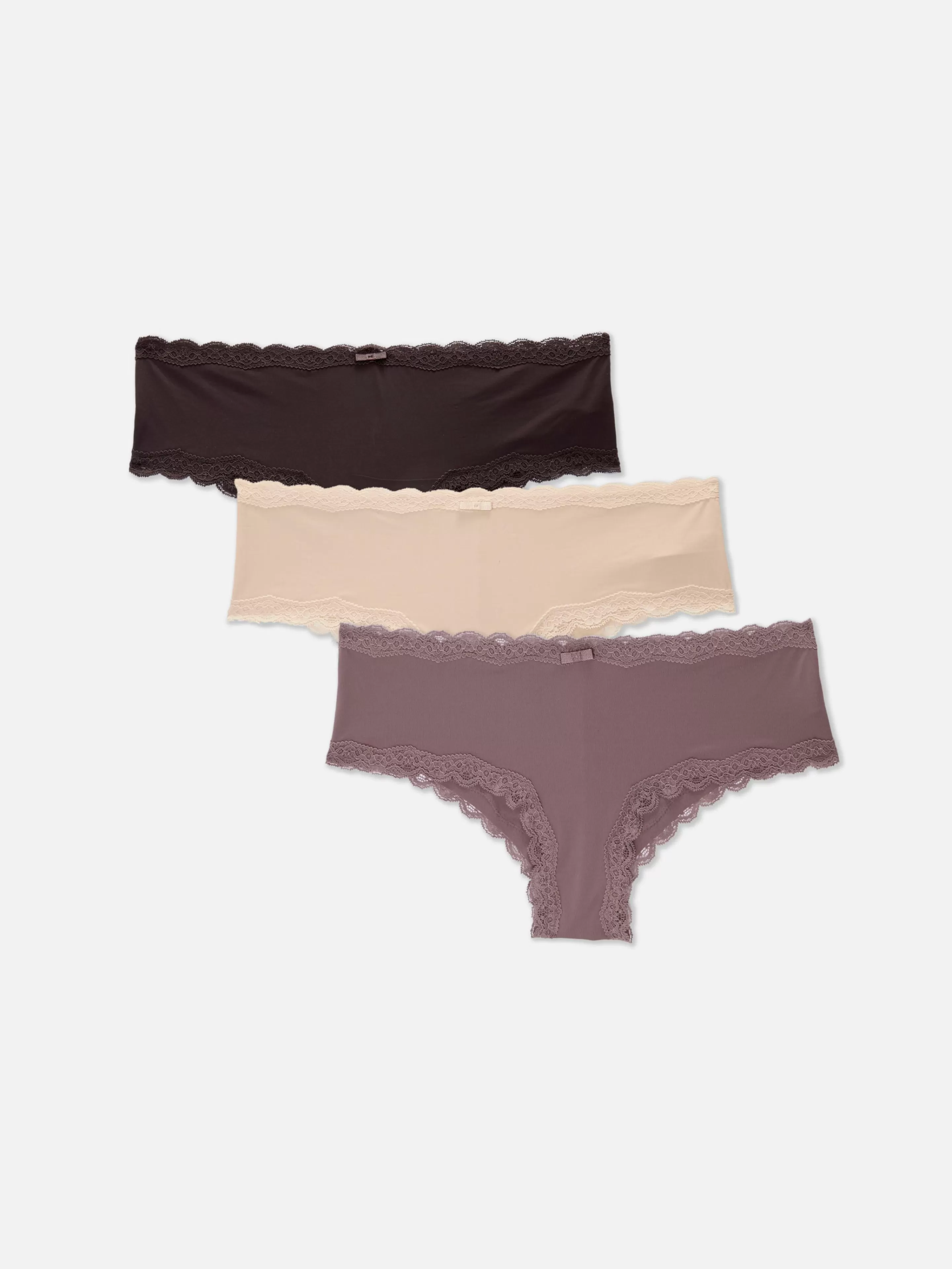 Lot De 3 Shortys Bordés De Dentelle-Primark Clearance