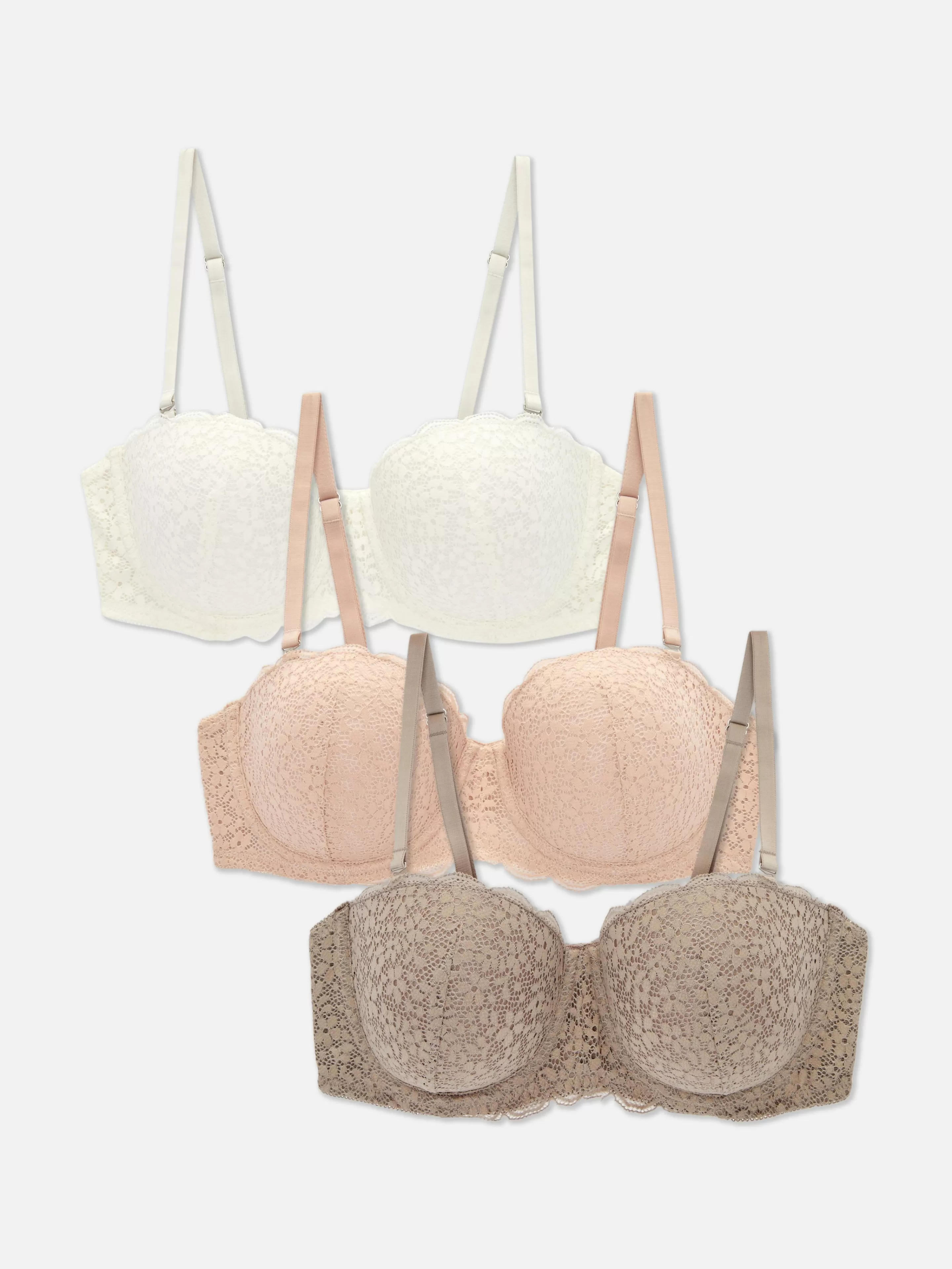 Lot De 3 Soutiens-gorge Balconnets En Dentelle-Primark Clearance