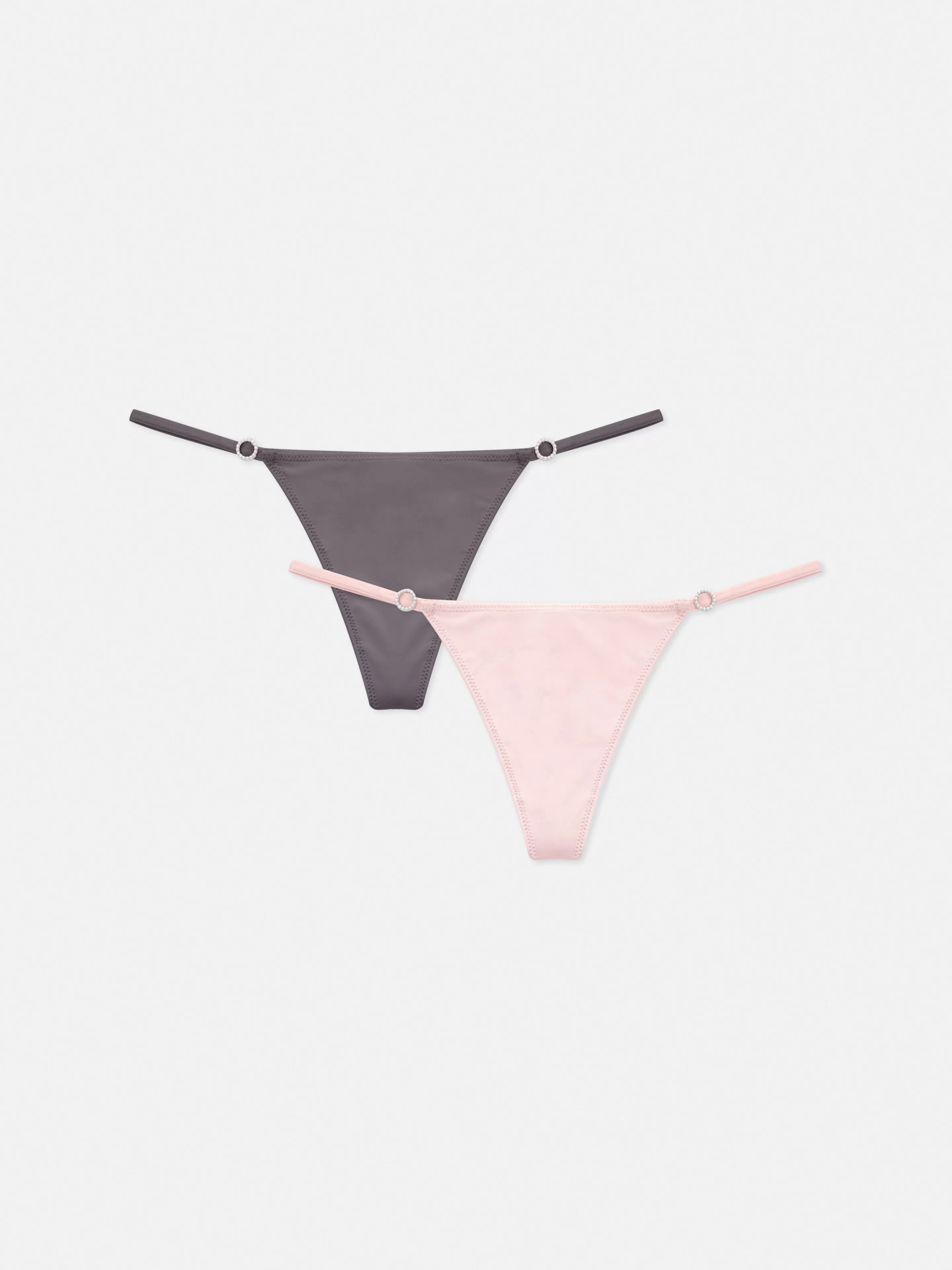Lot De 2 Strings à Boucles En Strass-Primark Sale