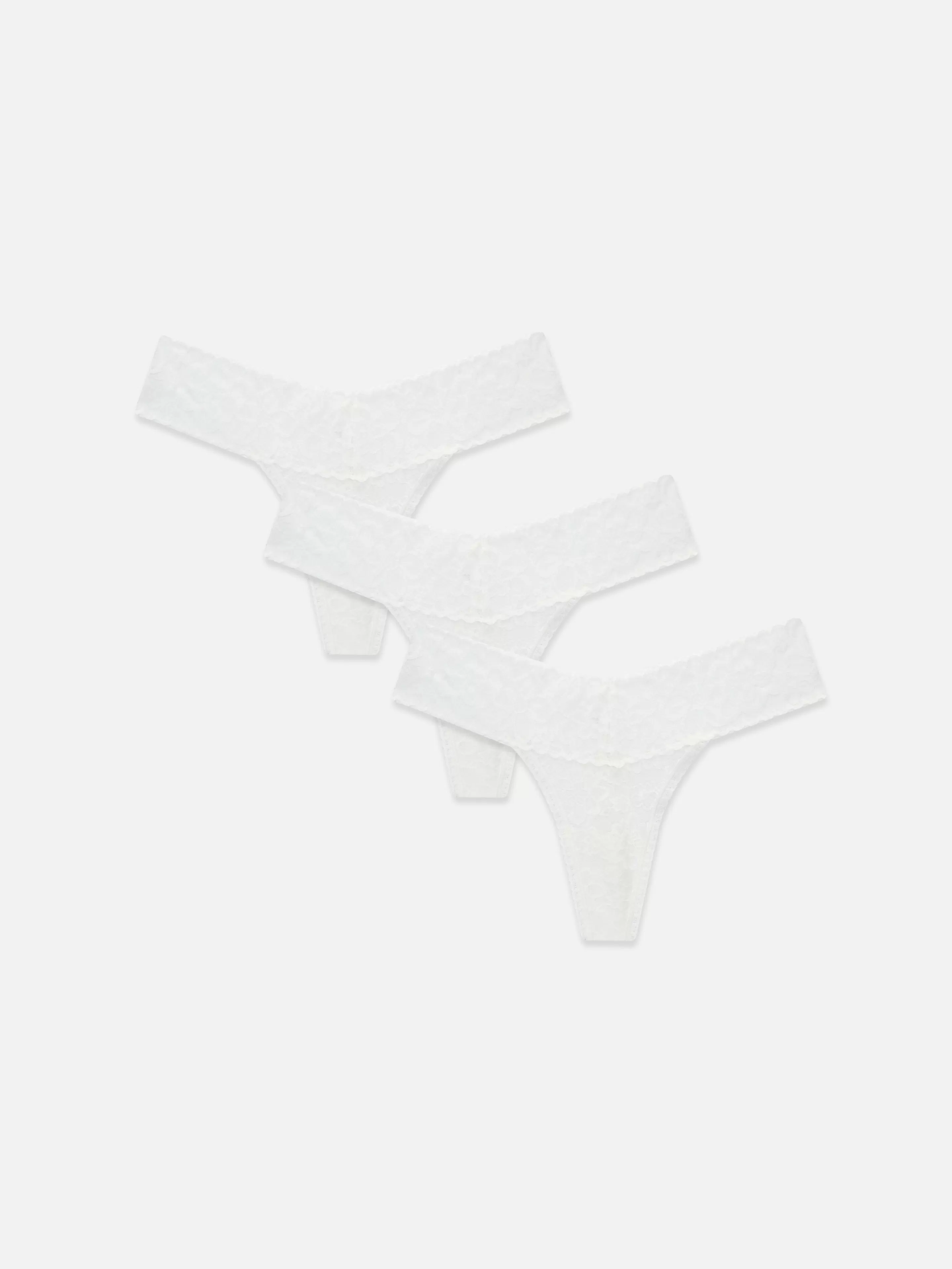 Lot De 3 Strings Bandeau En Dentelle-Primark Clearance