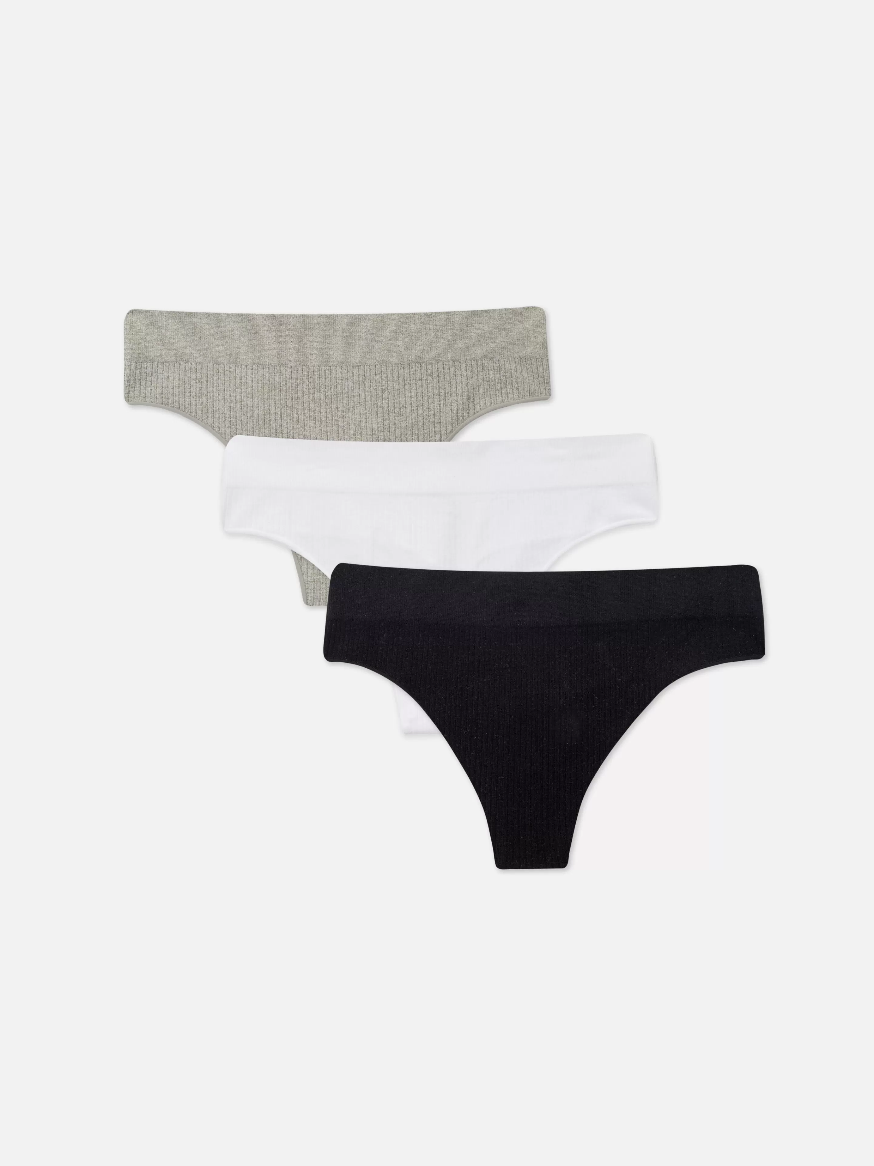Lot De 3 Strings Côtelés Sans Couture-Primark Cheap