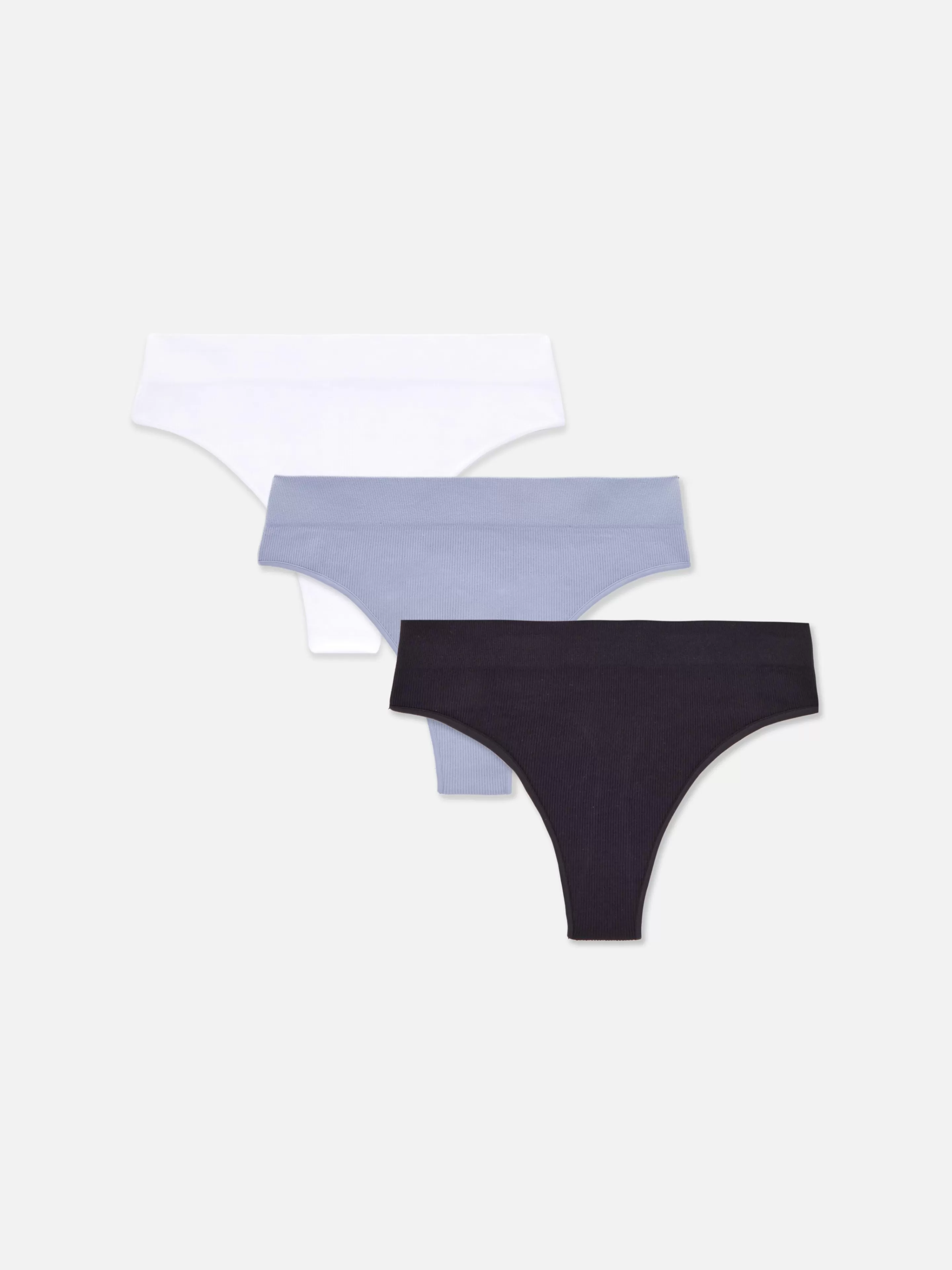Lot De 3 Strings Côtelés Sans Couture-Primark Online