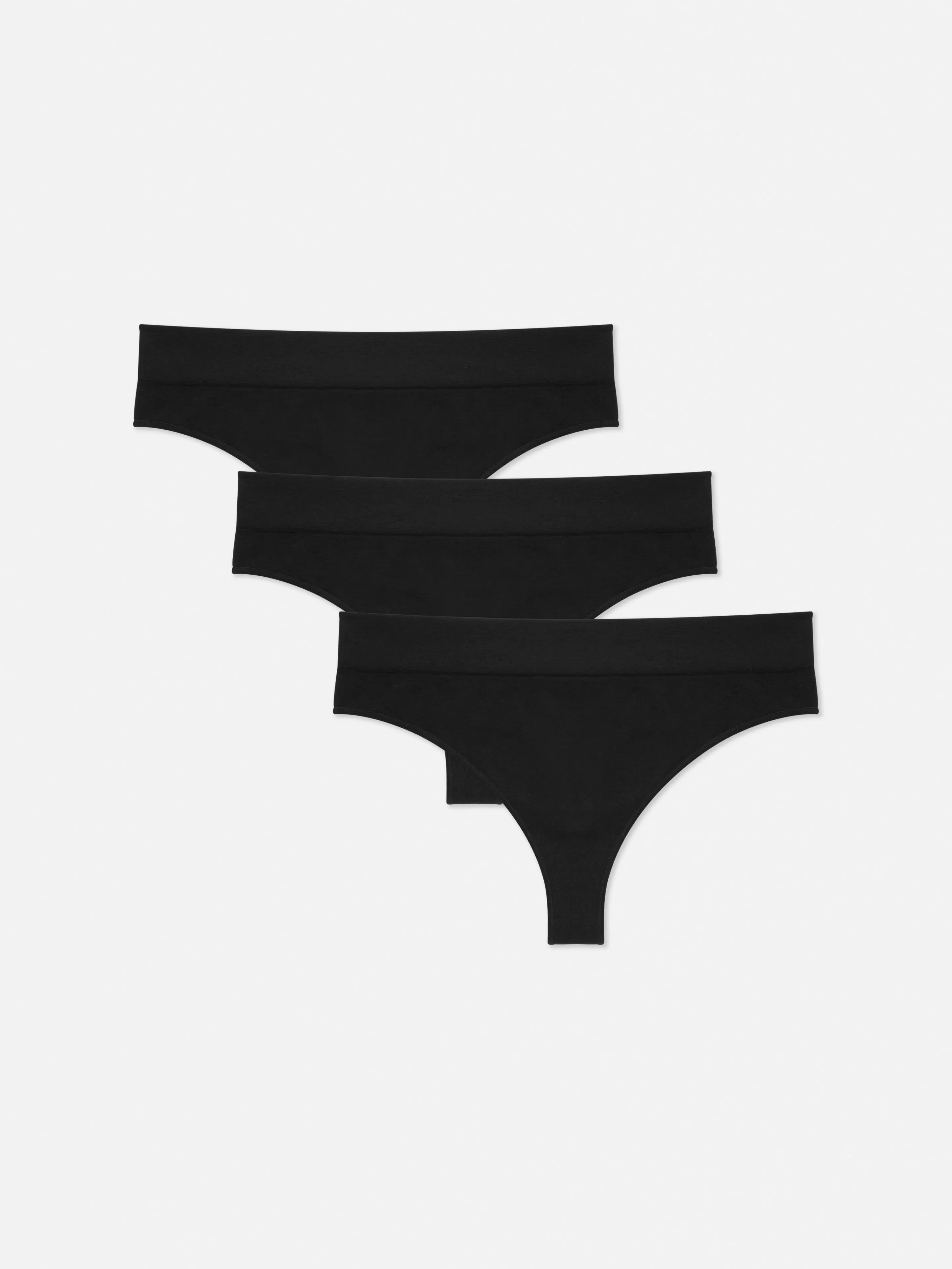 Lot De 3 Strings Sans Couture Essential-Primark New