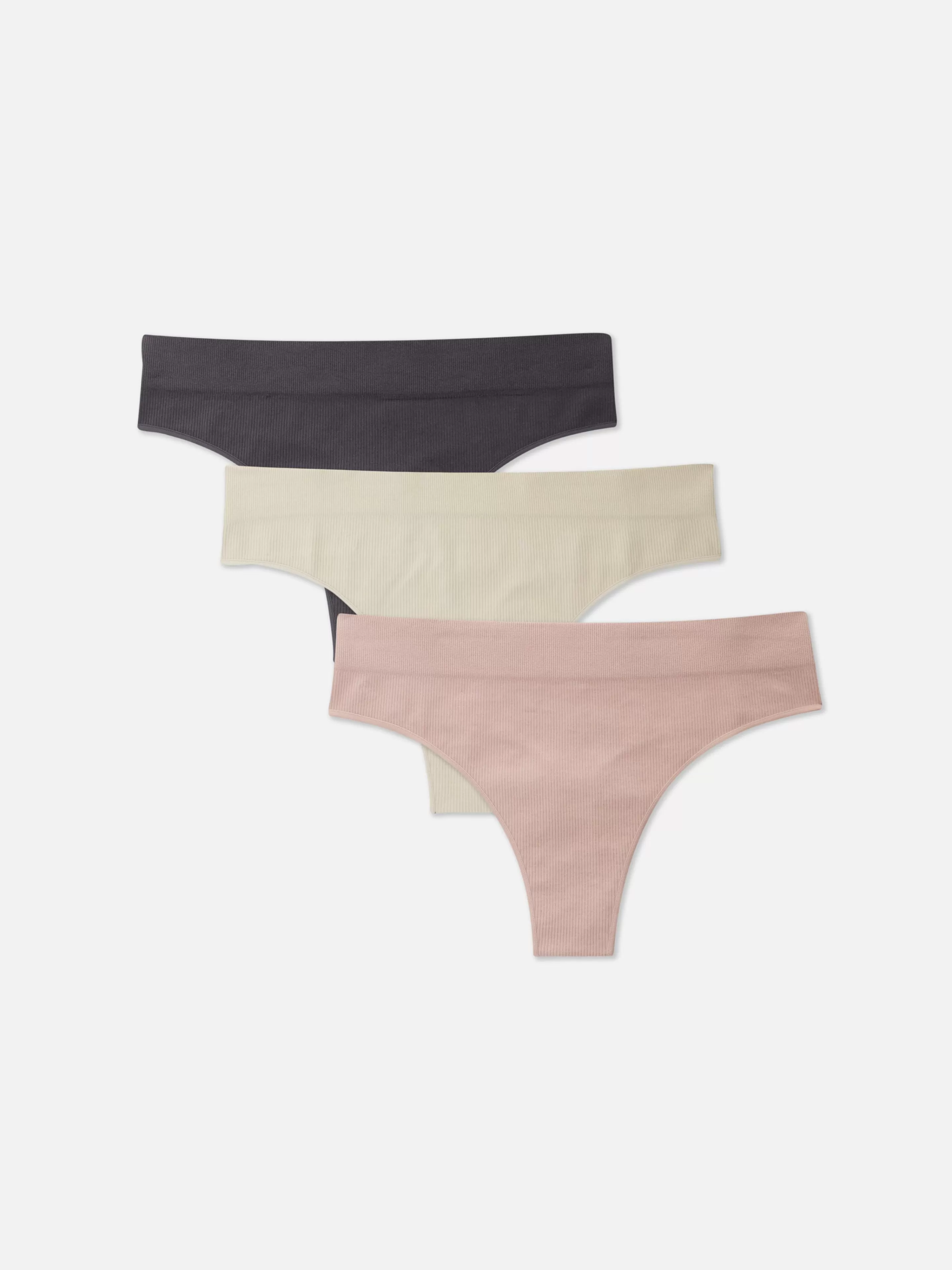 Lot De 3 Strings Sans Couture Ton Sur Ton-Primark Cheap