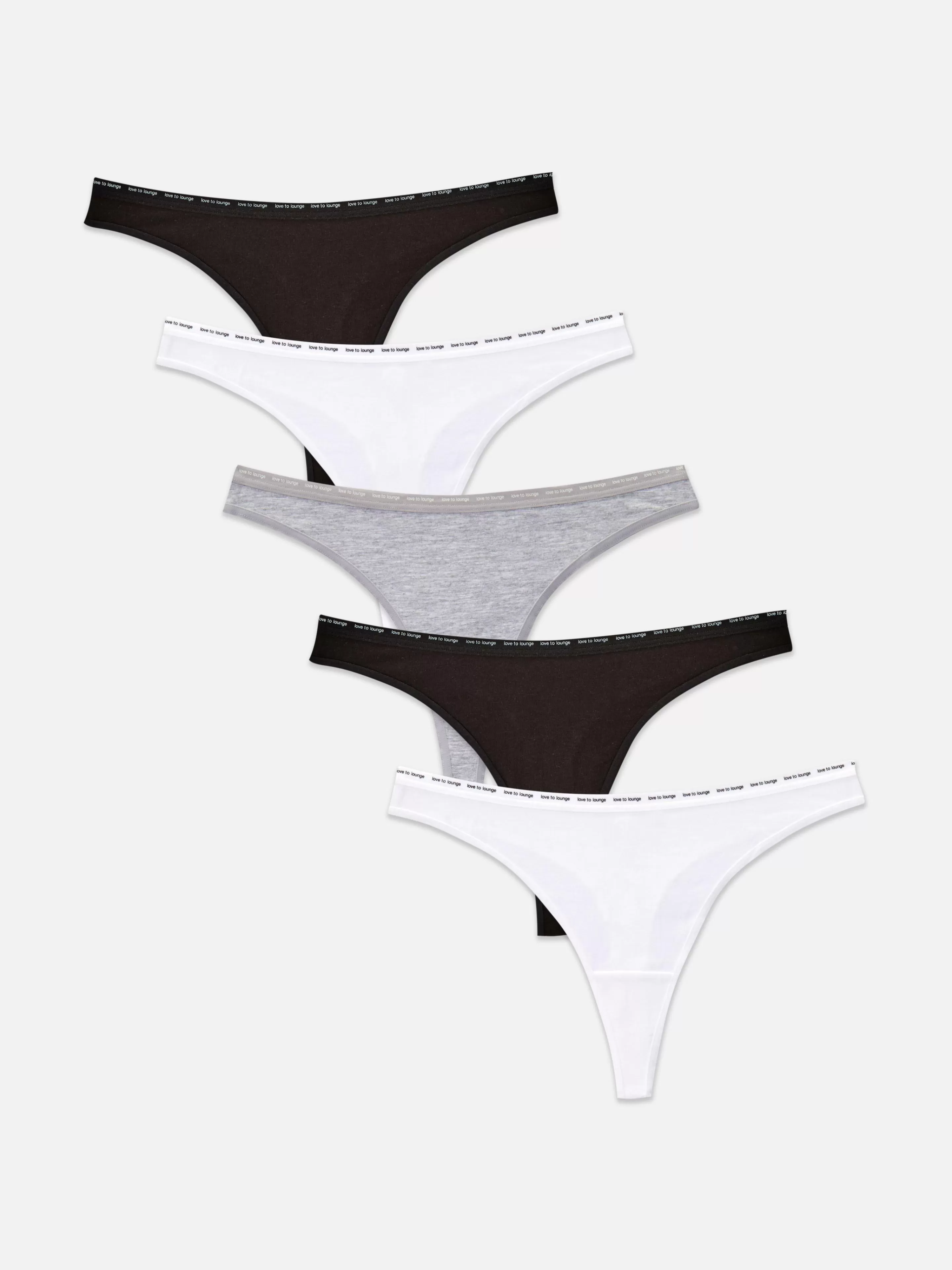 Lot De 5 Strings Stretch Tendance-Primark Fashion