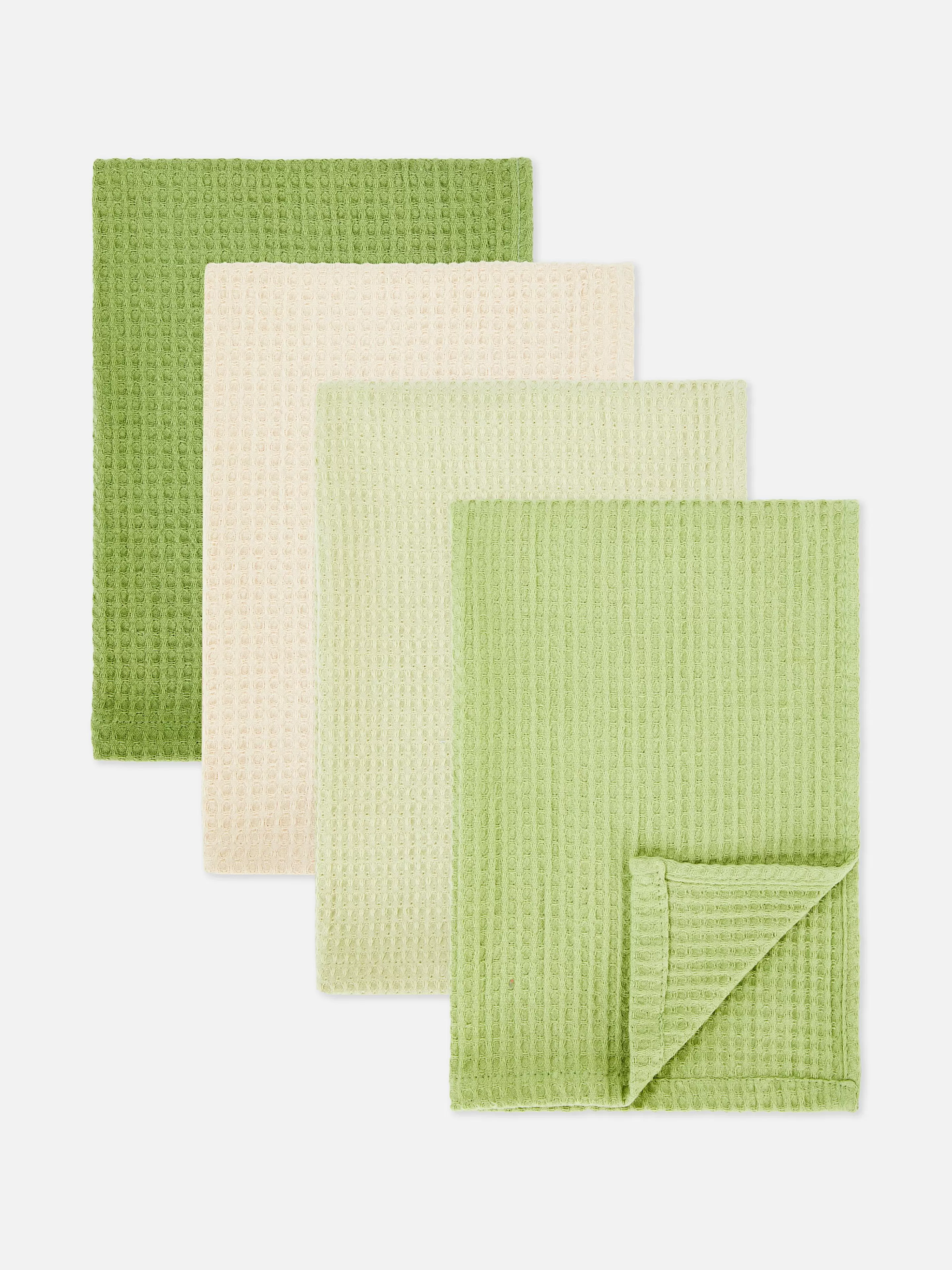 Lot De 4 Torchons Gaufrés-Primark Clearance