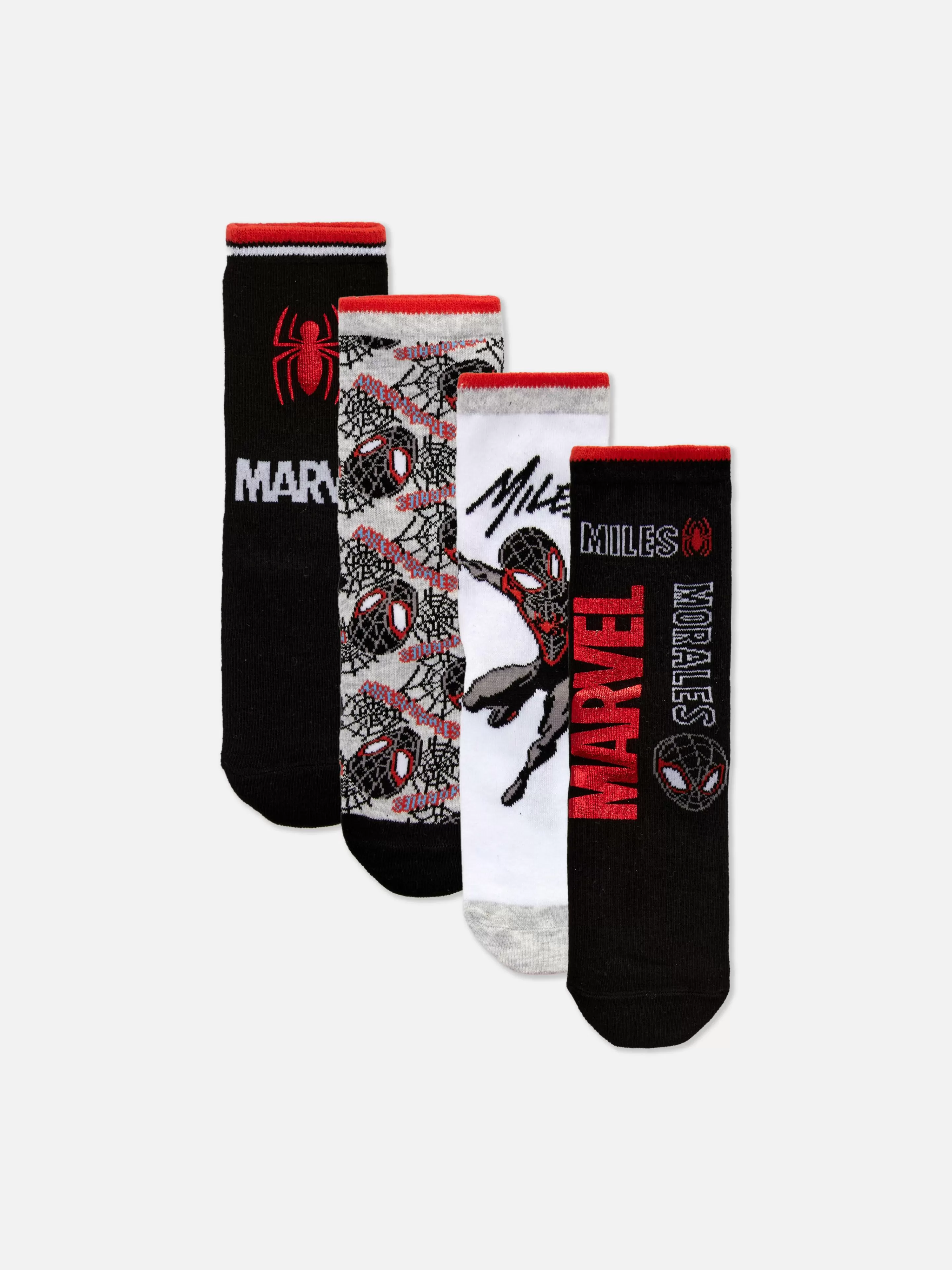 Lot De 4 paires De Socquettes Marvel Spider-Man Miles Morales-Primark Store