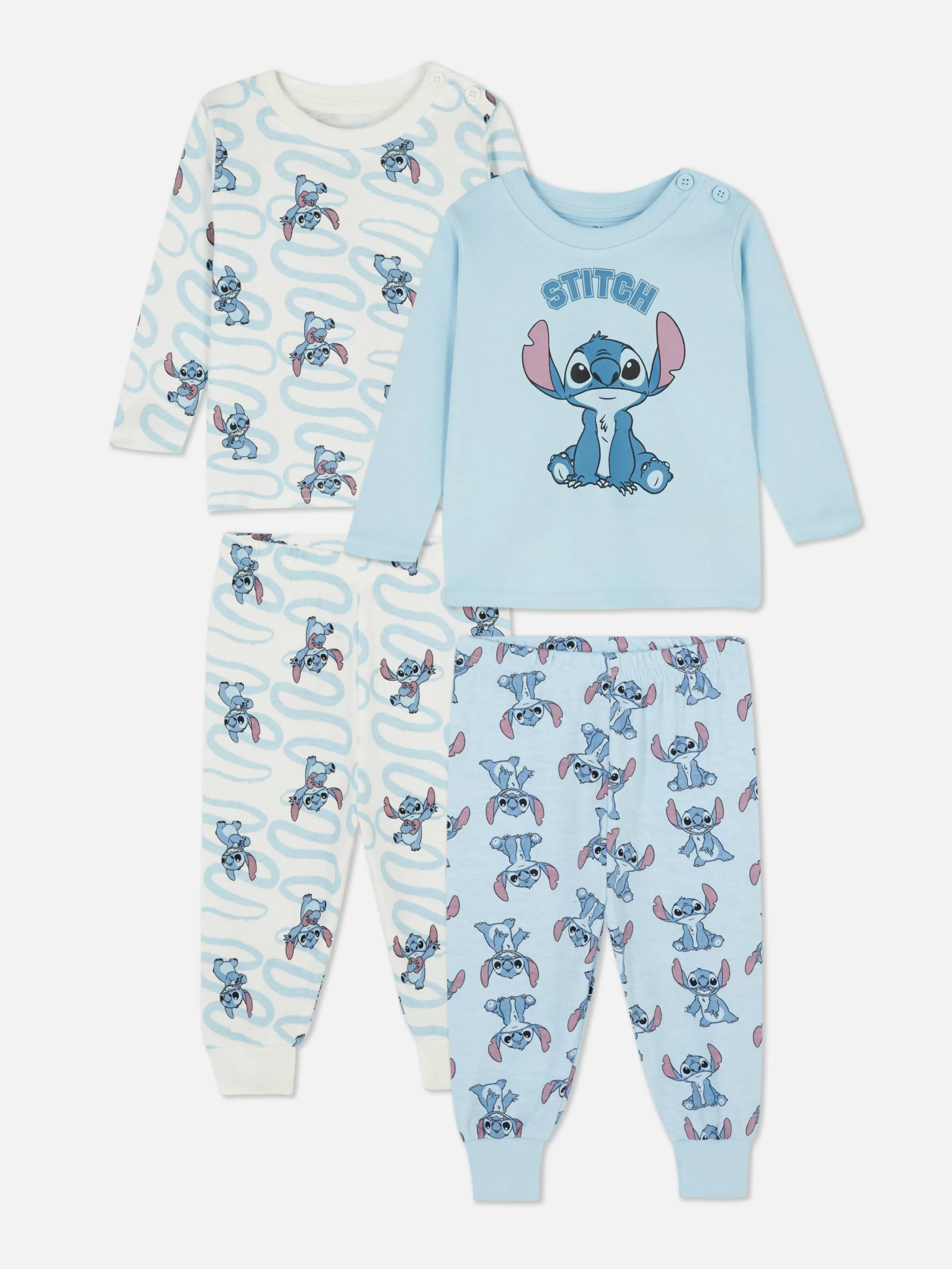 Lot De 2 pyjamas à Manches Longues Disney Lilo & Stitch-Primark Best