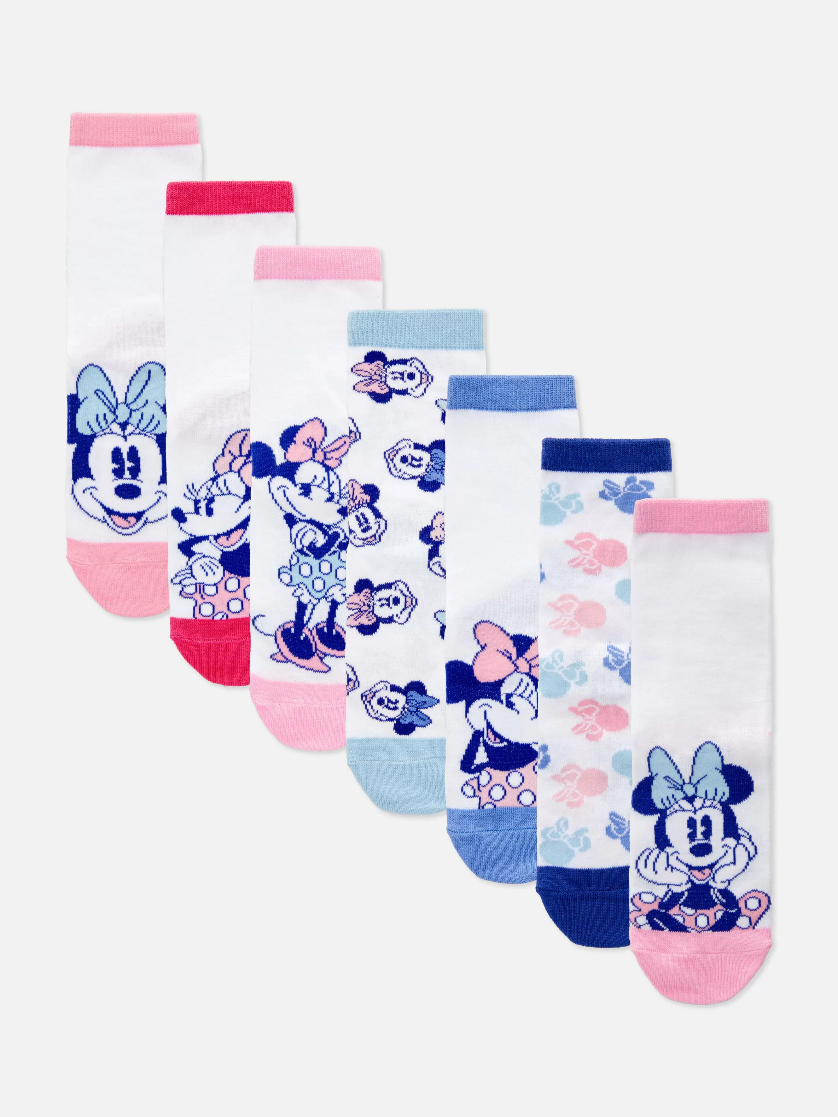 Lots De 7 paires De Socquettes Disney Minnie Mouse-Primark Best
