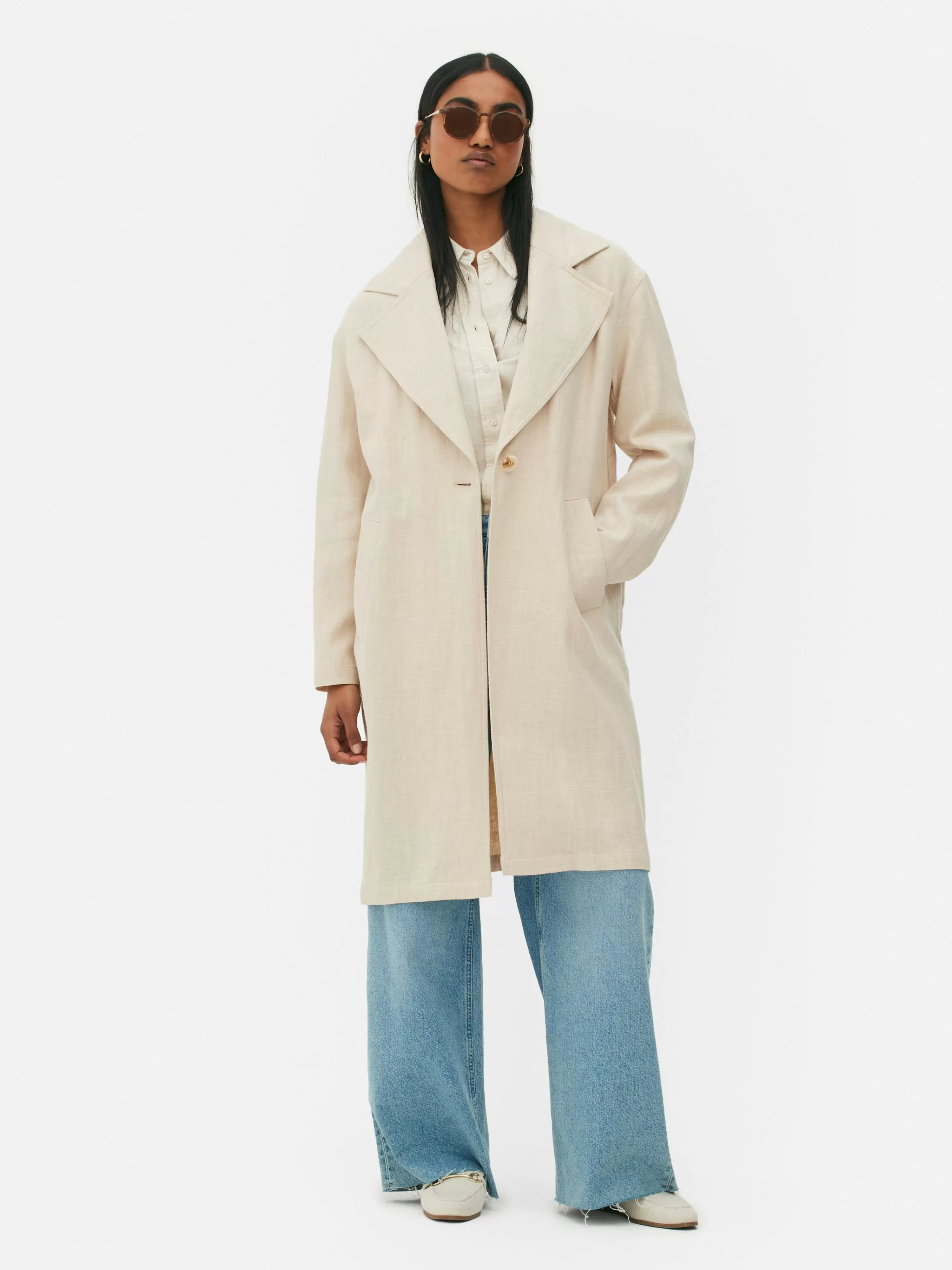 Manteau à Boutonnage Simple-Primark Outlet