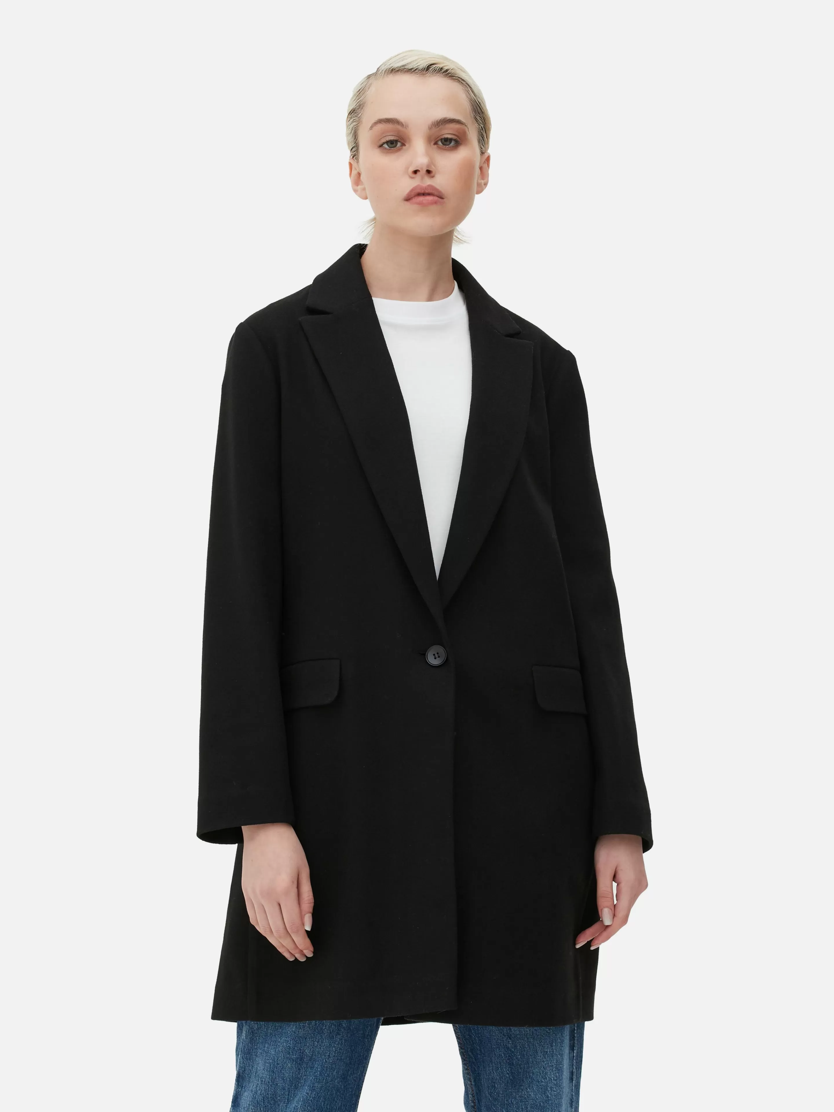 Manteau à Boutonnage Simple Classique-Primark Hot