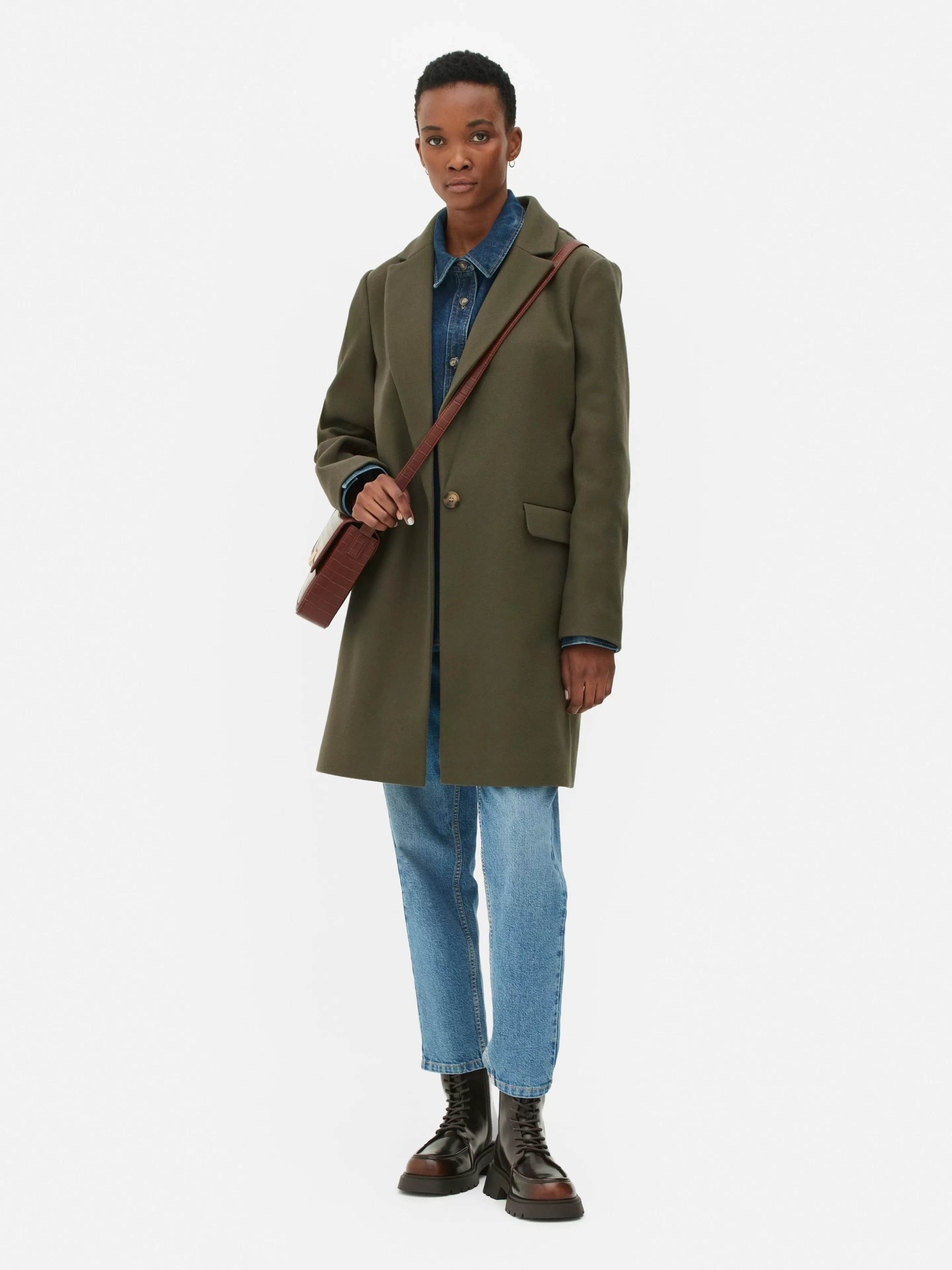 Manteau à Boutonnage Simple Classique-Primark New