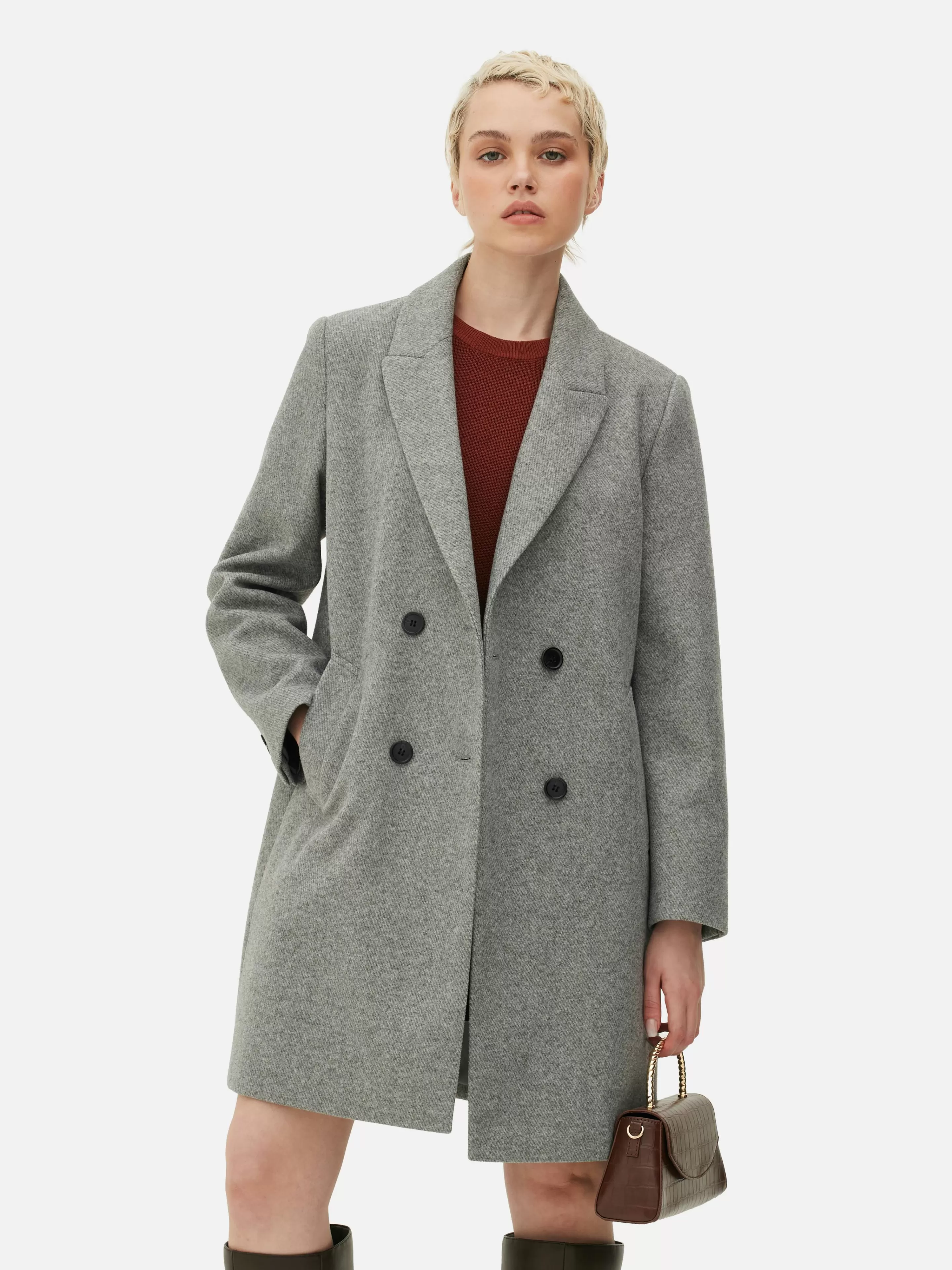 Manteau Croisé En Sergé-Primark Best
