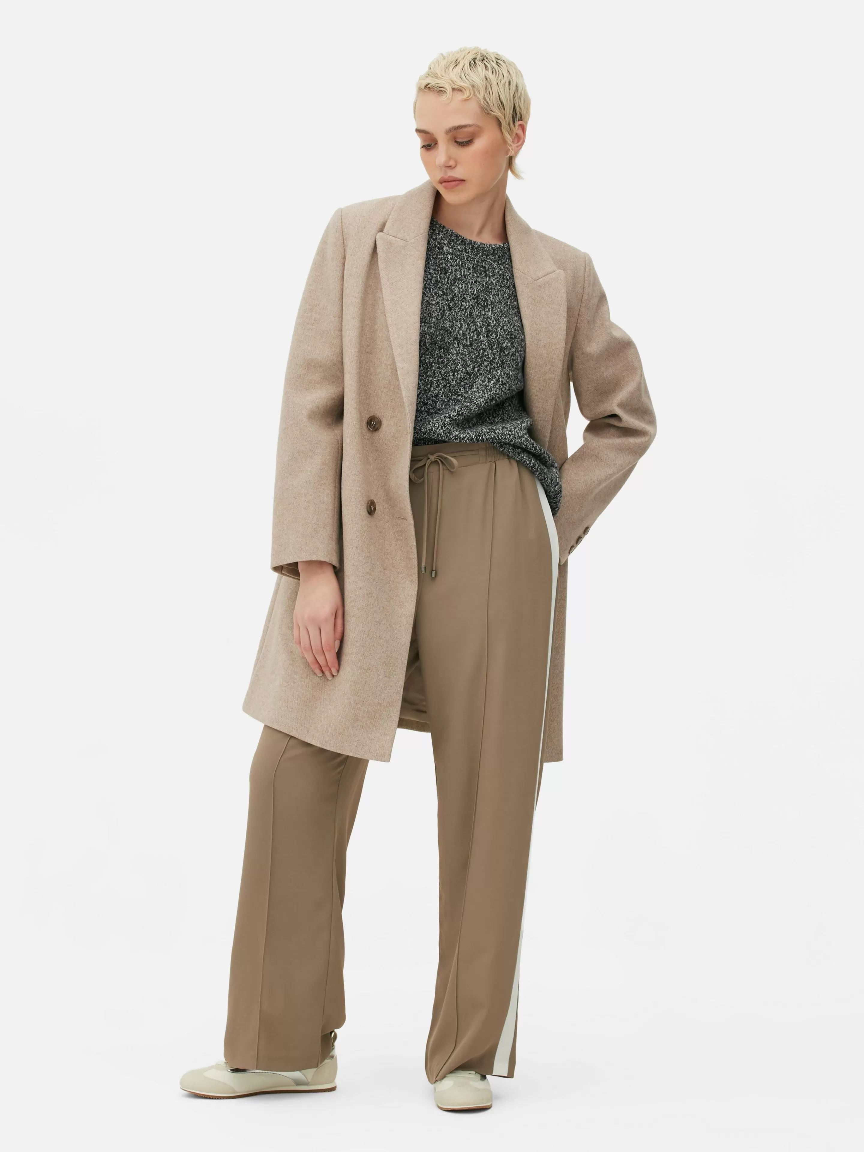 Manteau Croisé En Sergé-Primark Online