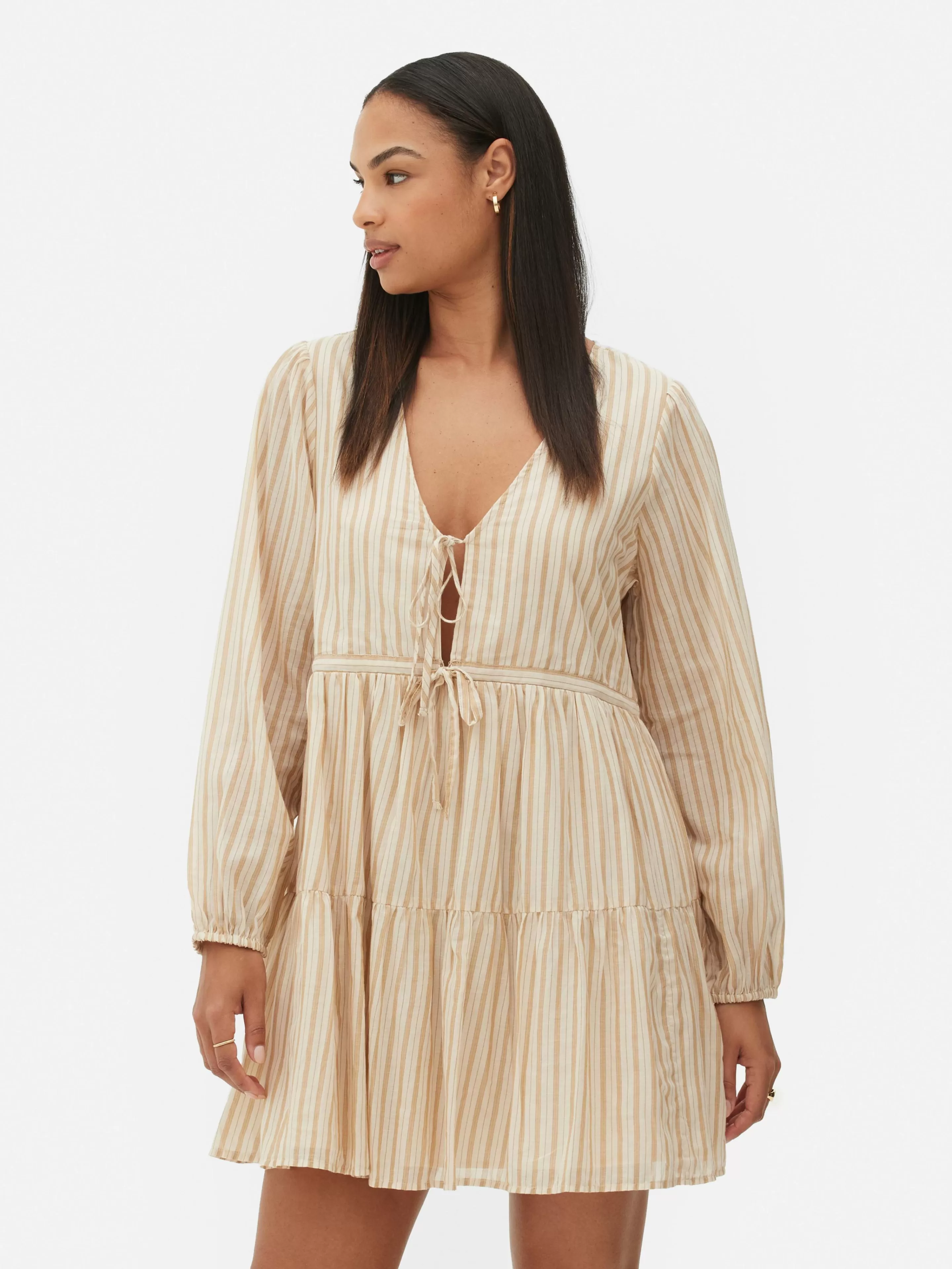 Mini Robe à Smocks Nouée Sur Le Devant-Primark Best Sale