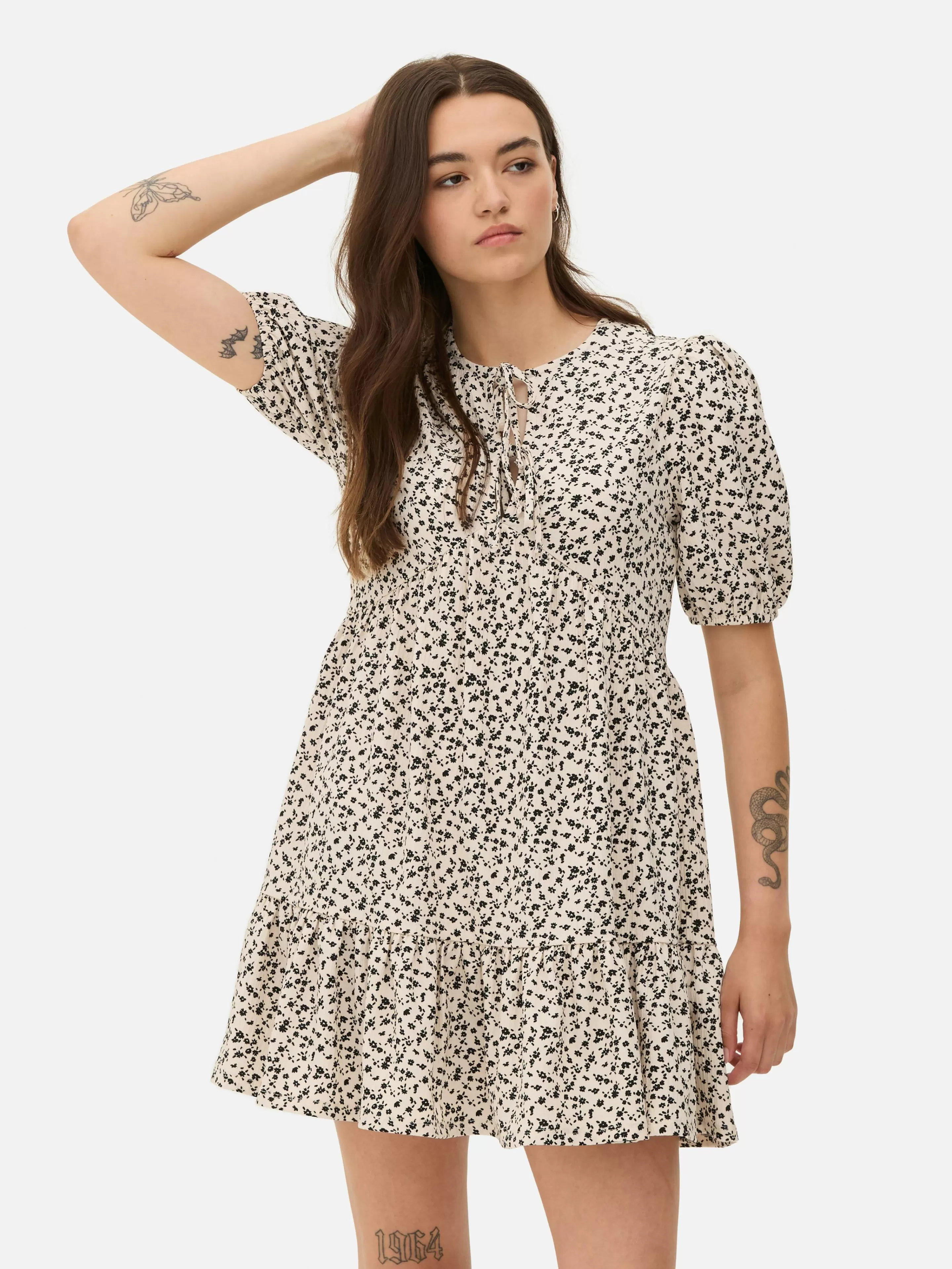 Mini Robe Froncée à Smock-Primark Shop