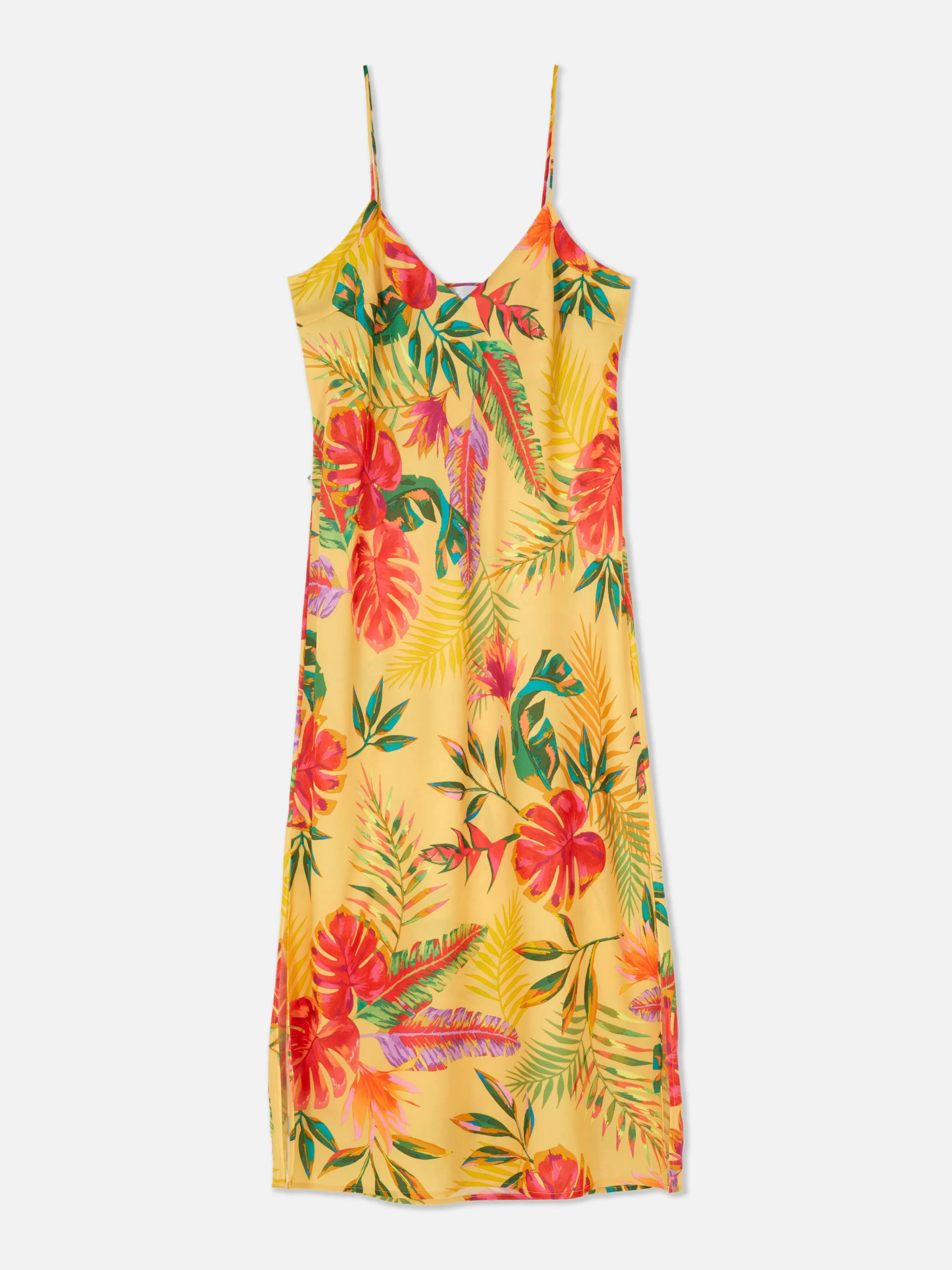 Nuisette En Satin à Imprimé Tropical-Primark New