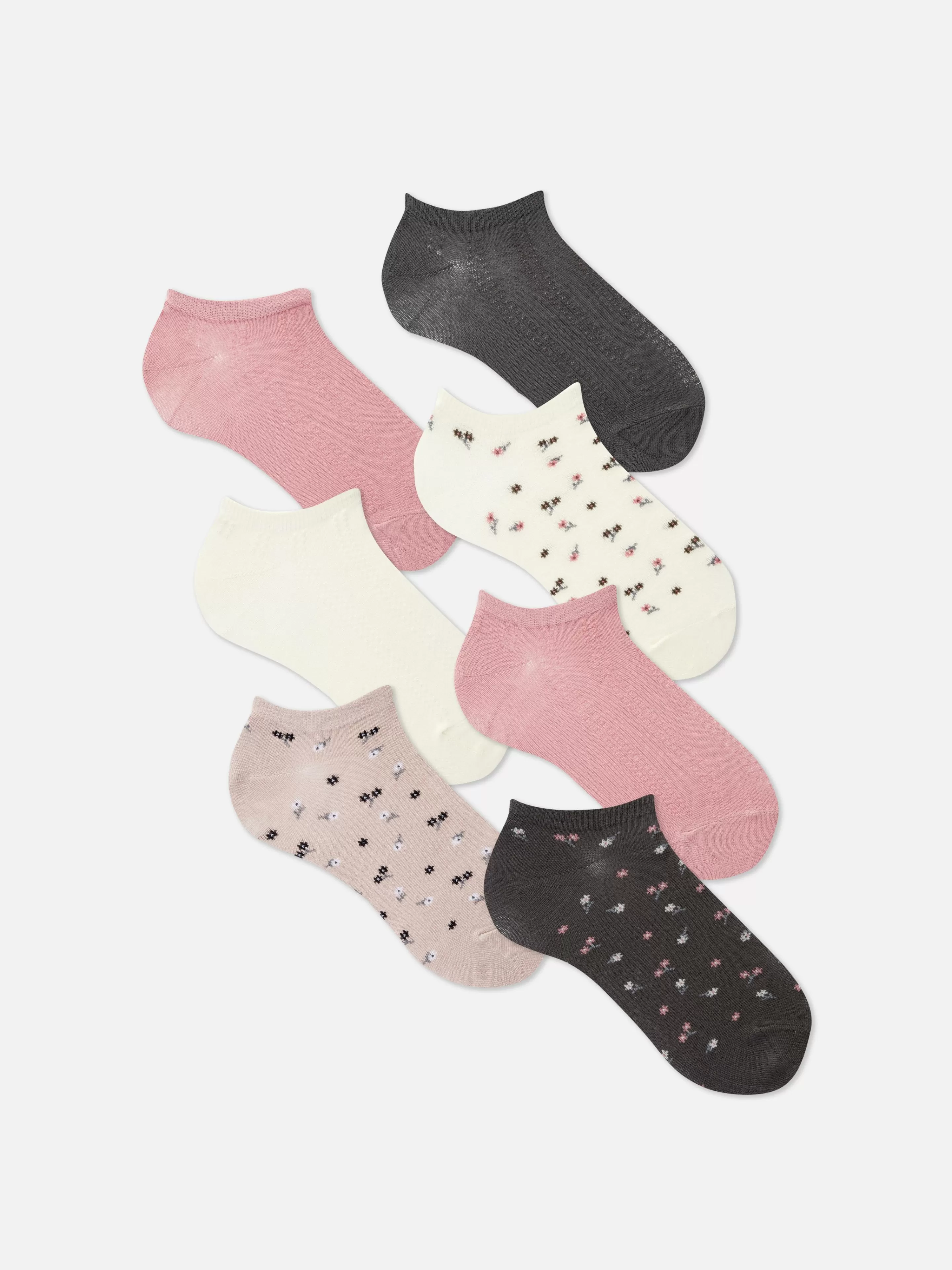 7 Paires De Socquettes à Motifs Assortis-Primark Sale