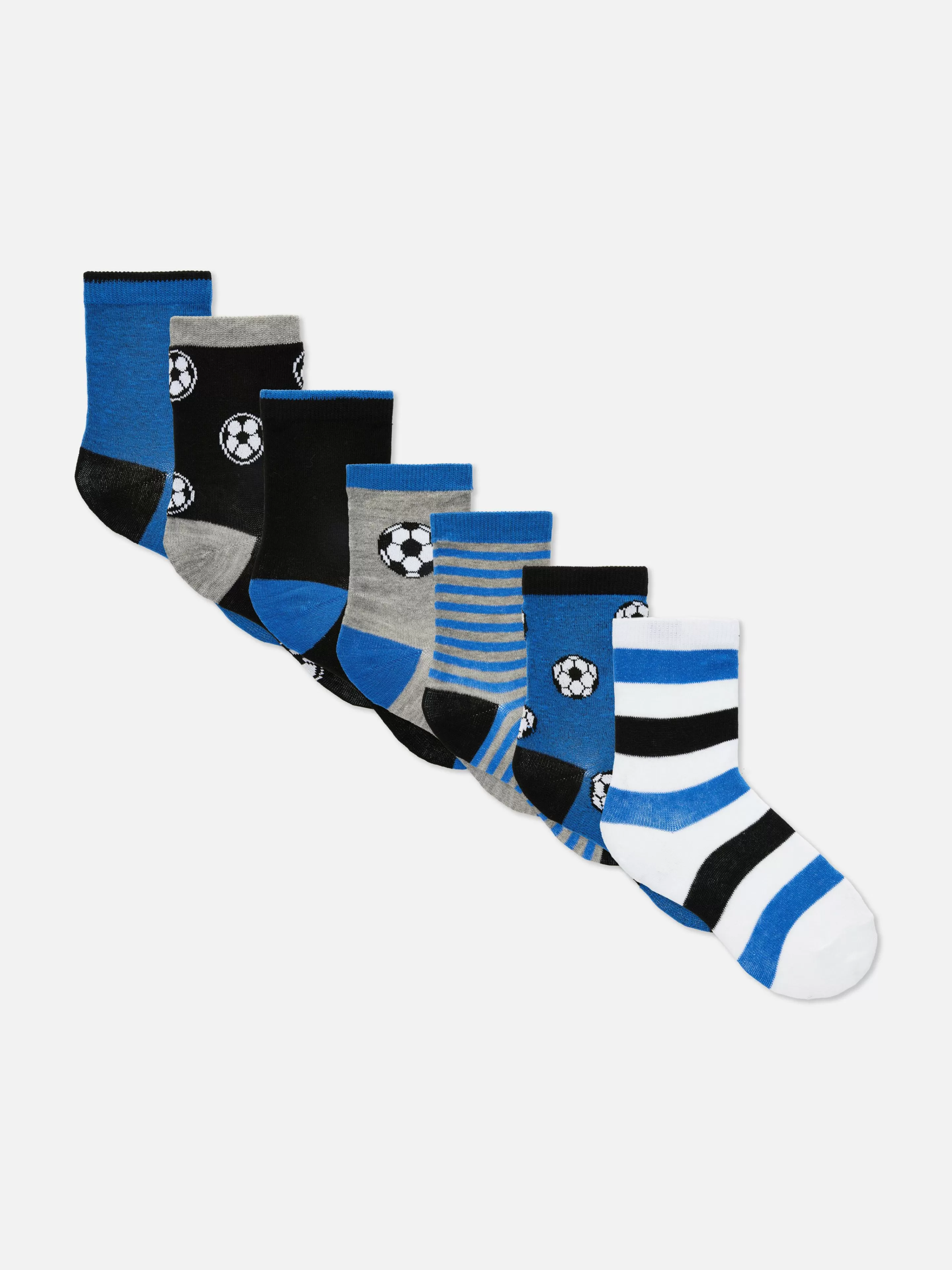 7 Paires De Socquettes Football-Primark New