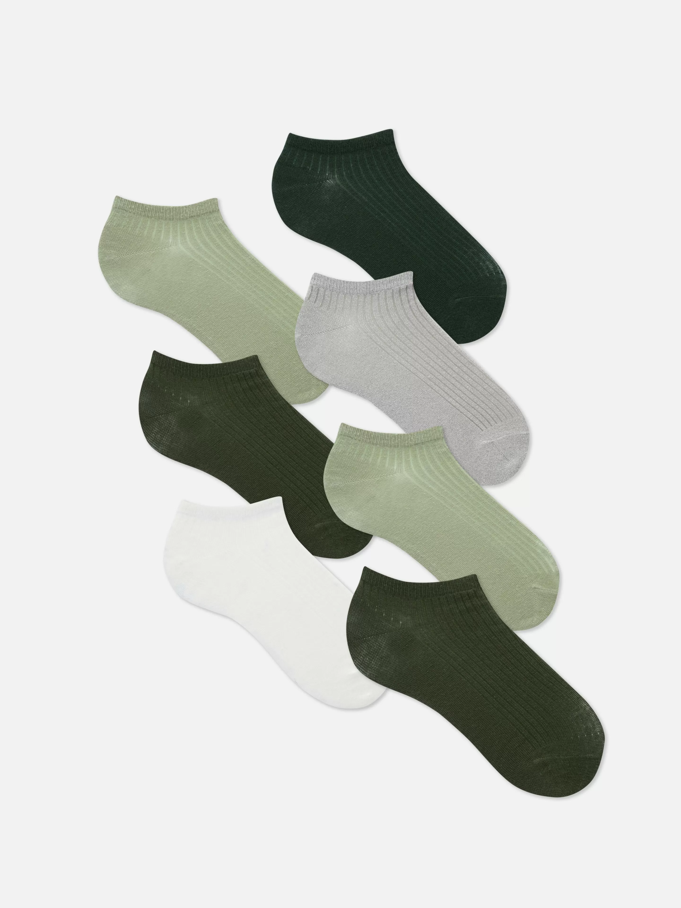 7 Paires De Socquettes Ton Sur Ton-Primark Discount