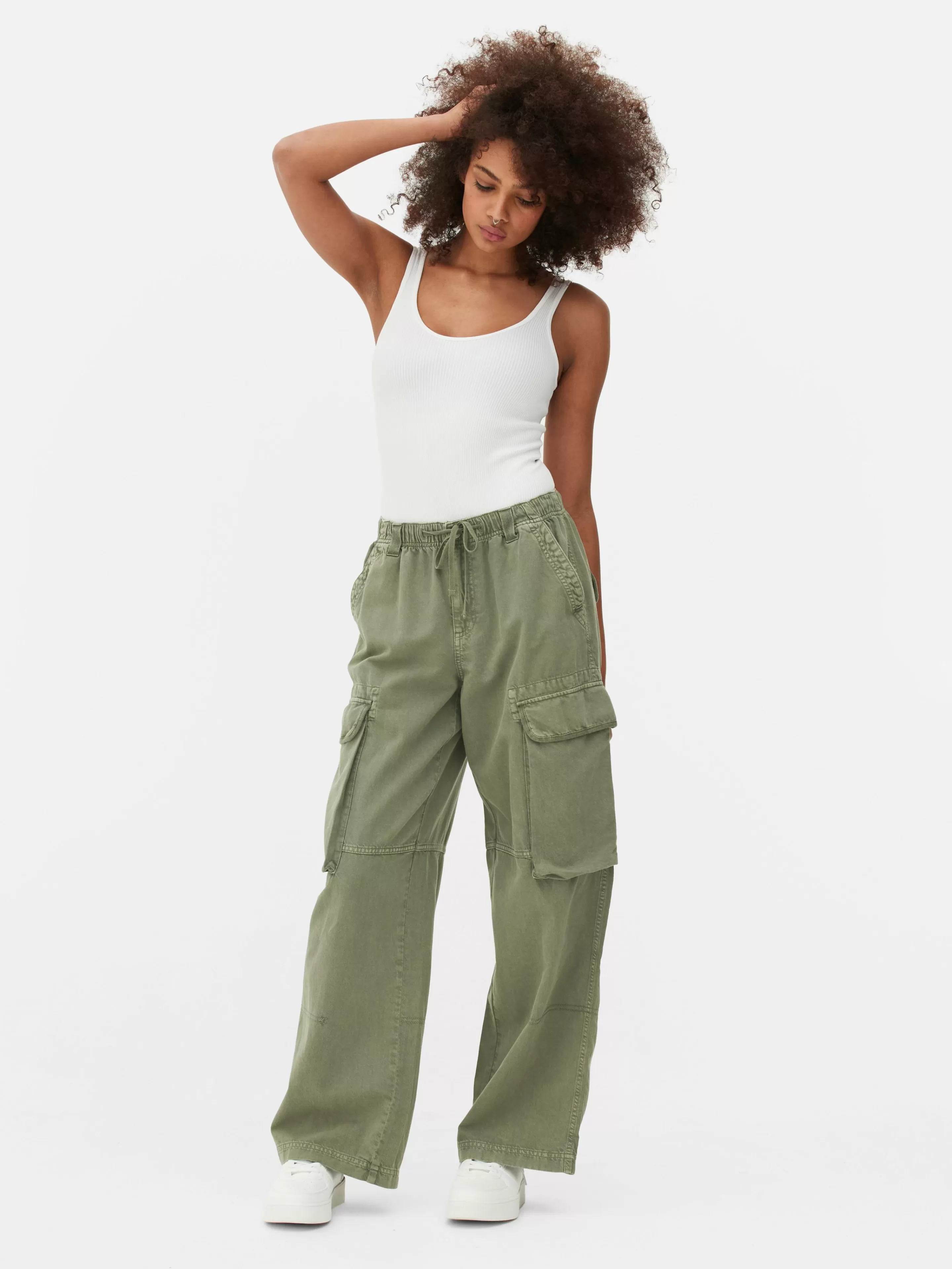 Pantalon Cargo à Nouer à La Taille-Primark Store