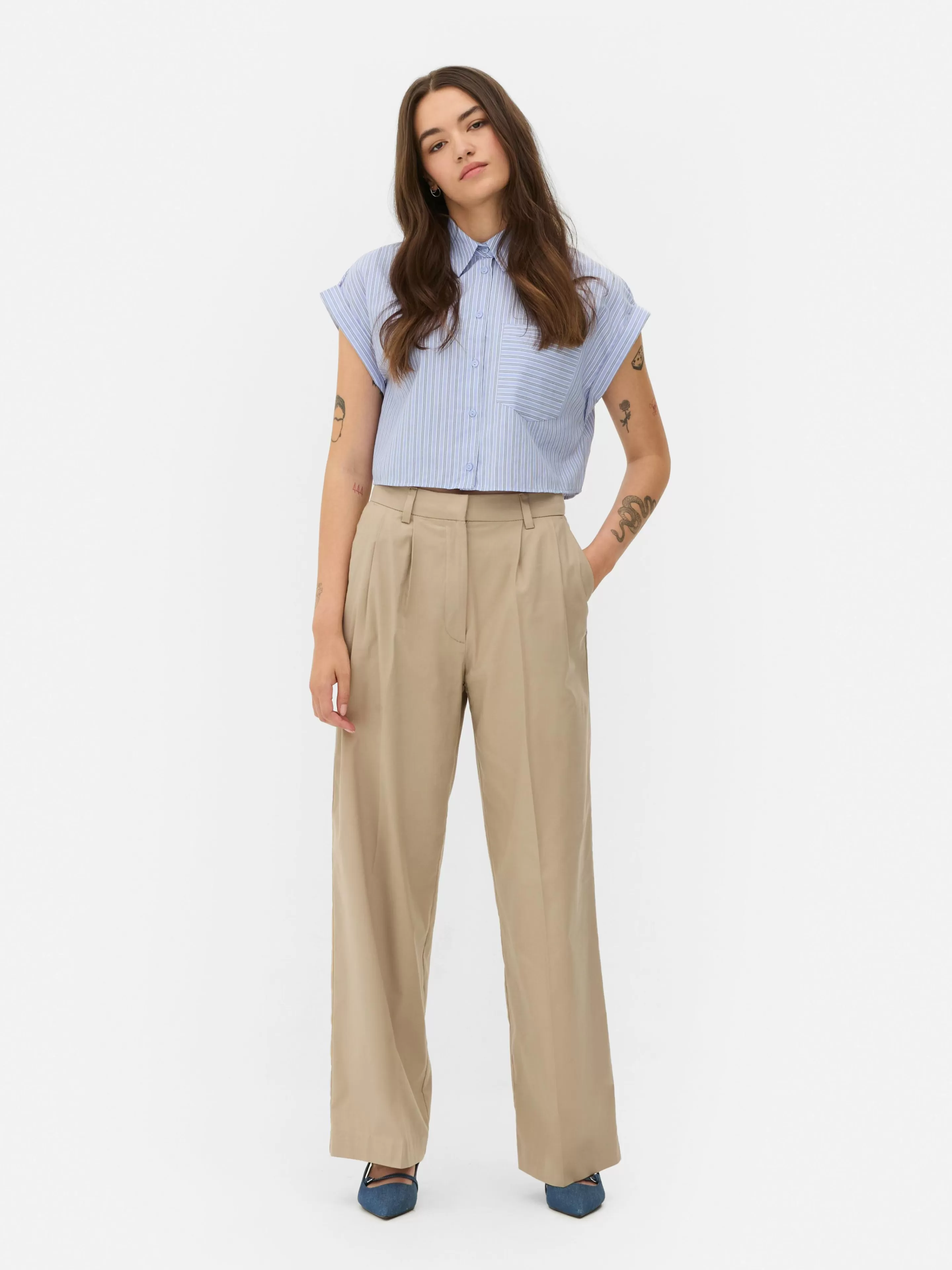 Pantalon Chino Large-Primark Sale