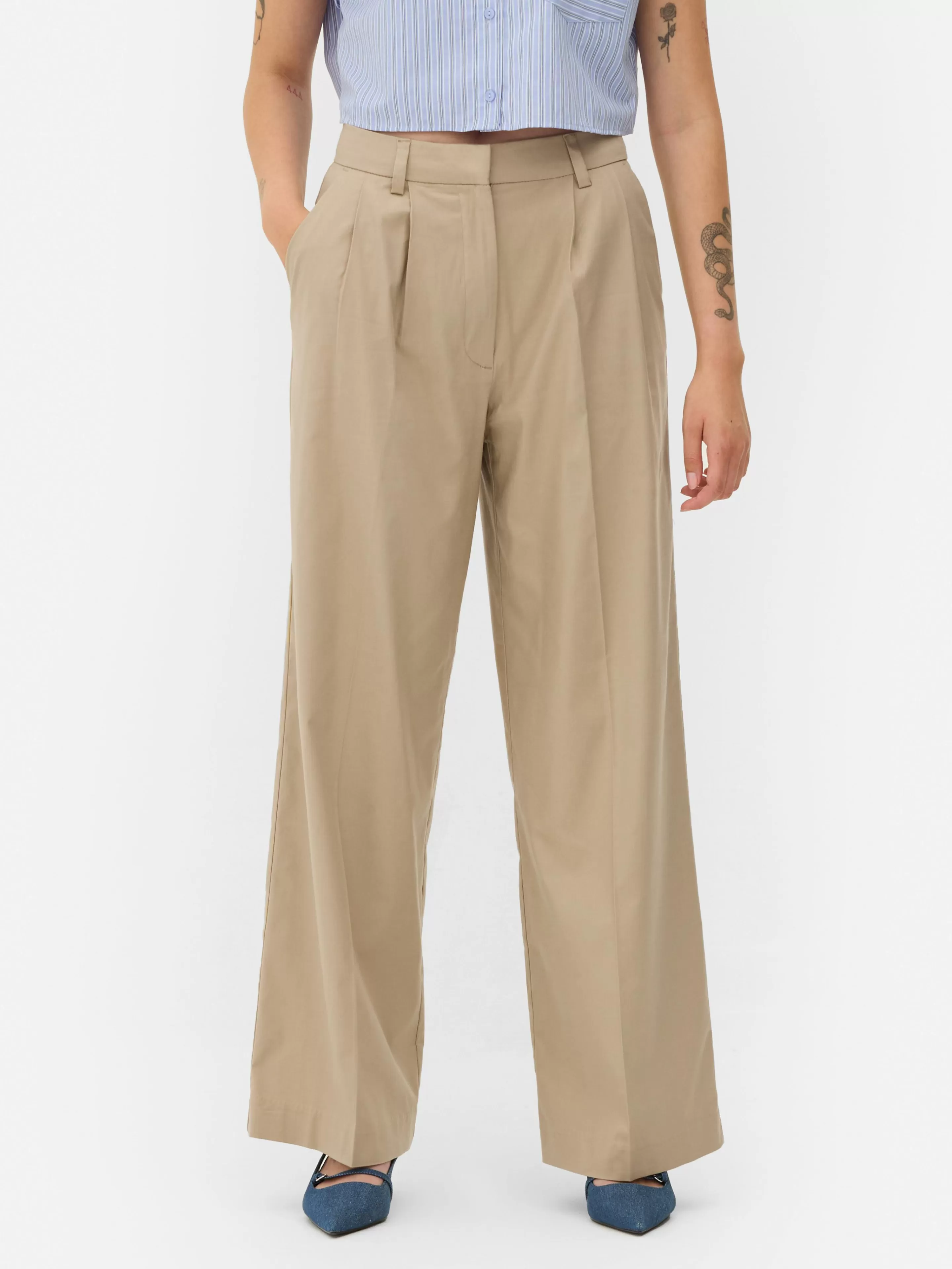 Pantalon Chino Large-Primark Sale