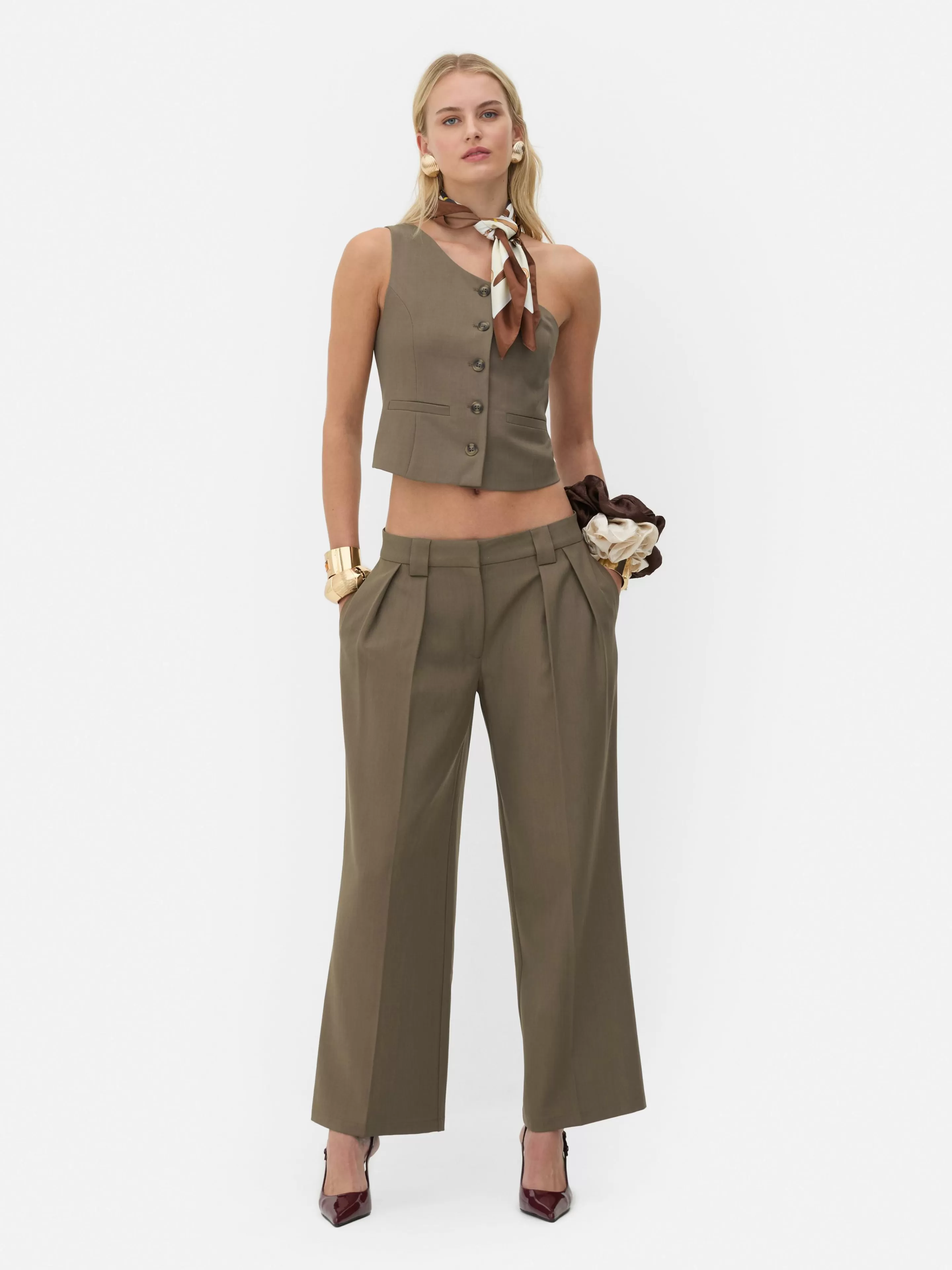 Pantalon Large Plissé Rita Ora-Primark Cheap