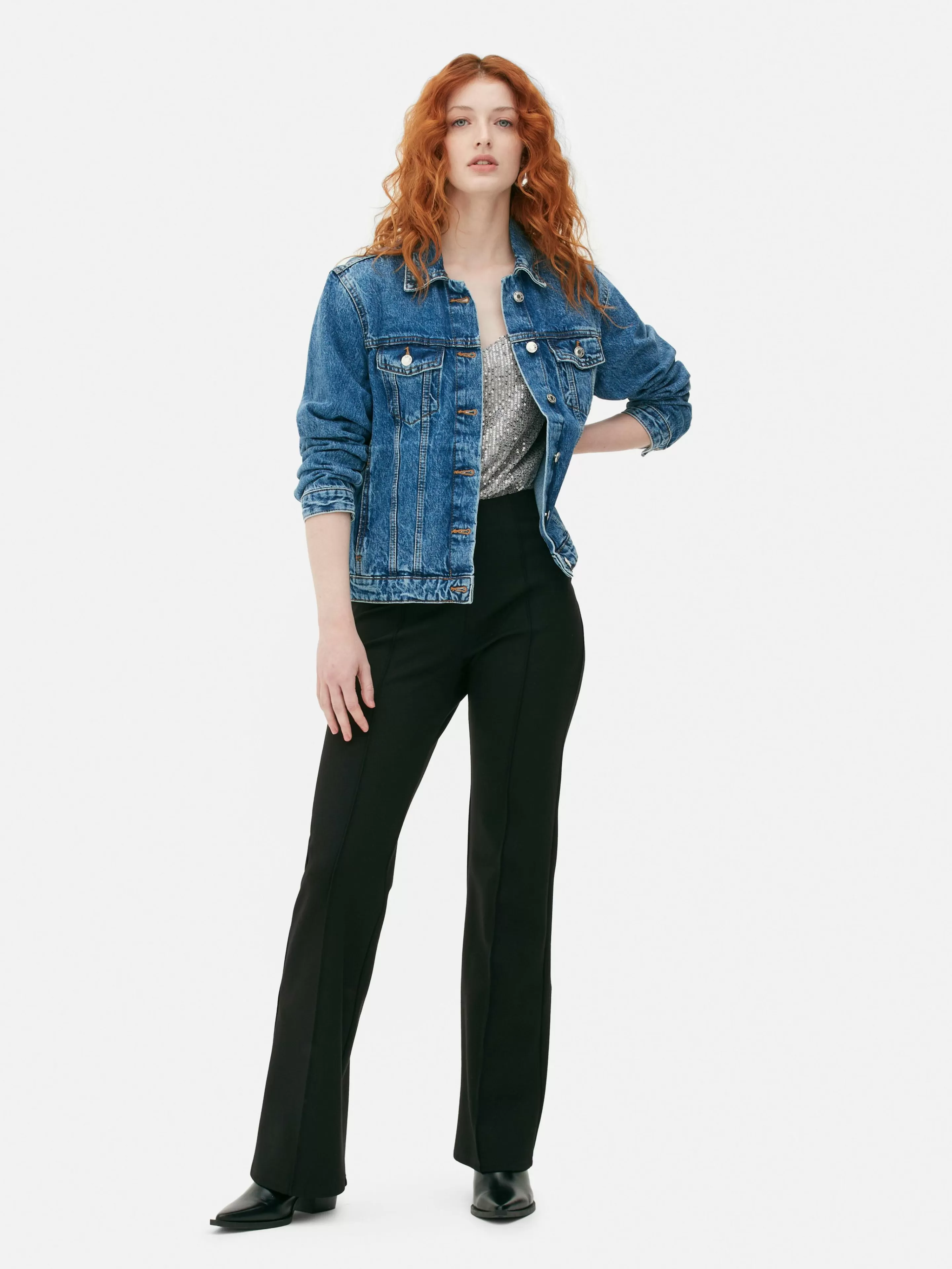Pantalon évasé En Point De Rome-Primark Sale