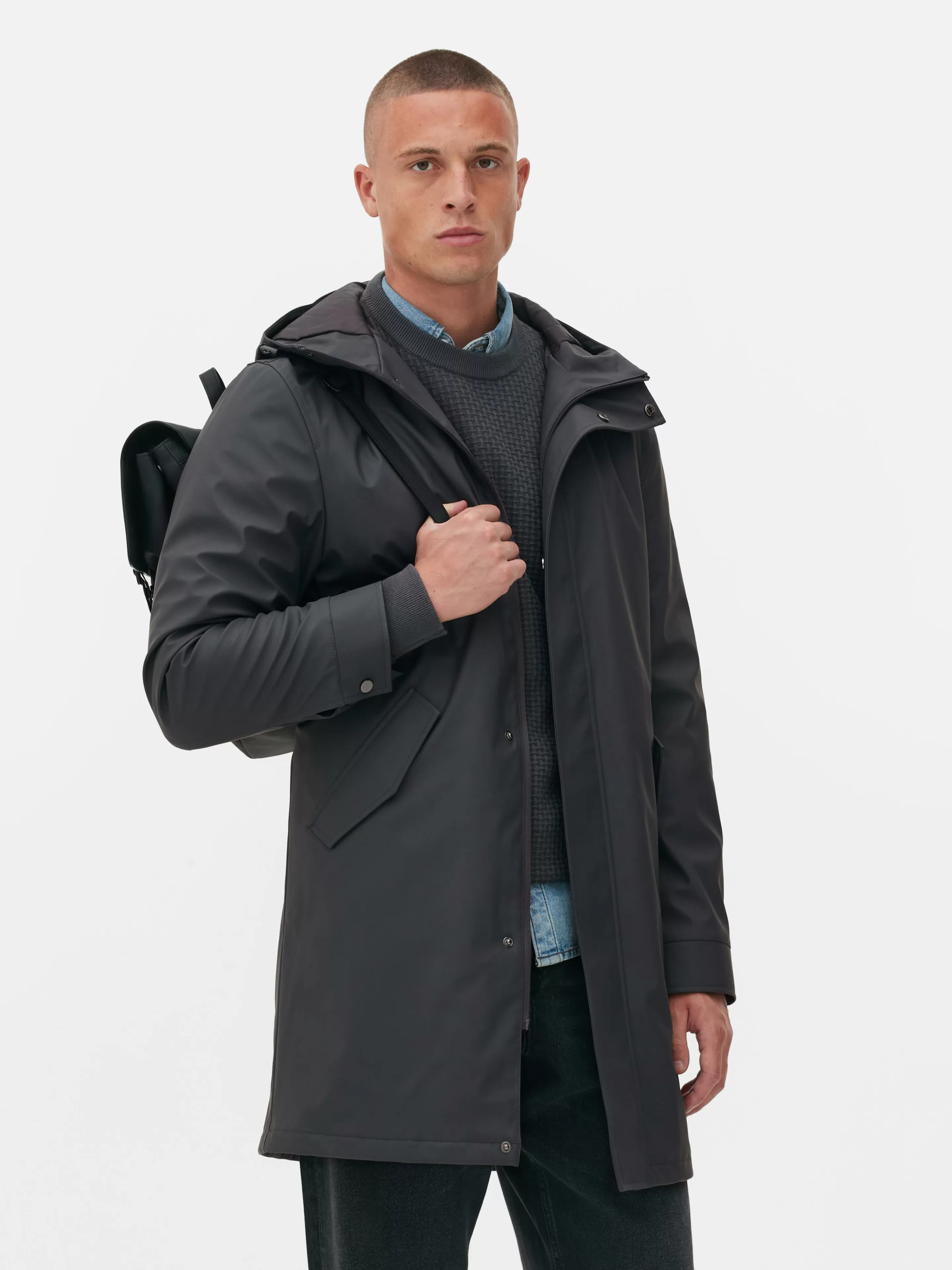 Parka Caoutchoutée à Capuche-Primark Cheap