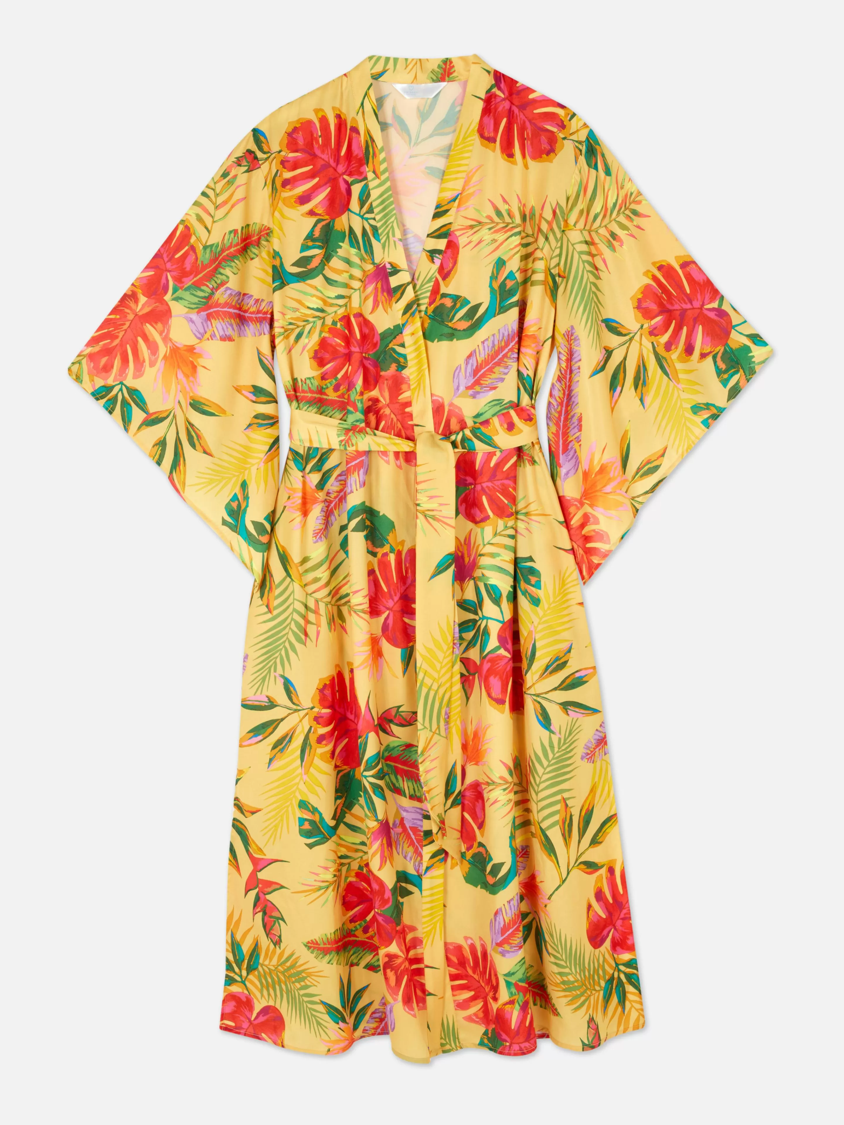 Peignoir En Satin à Imprimé Floral Tropical-Primark Sale